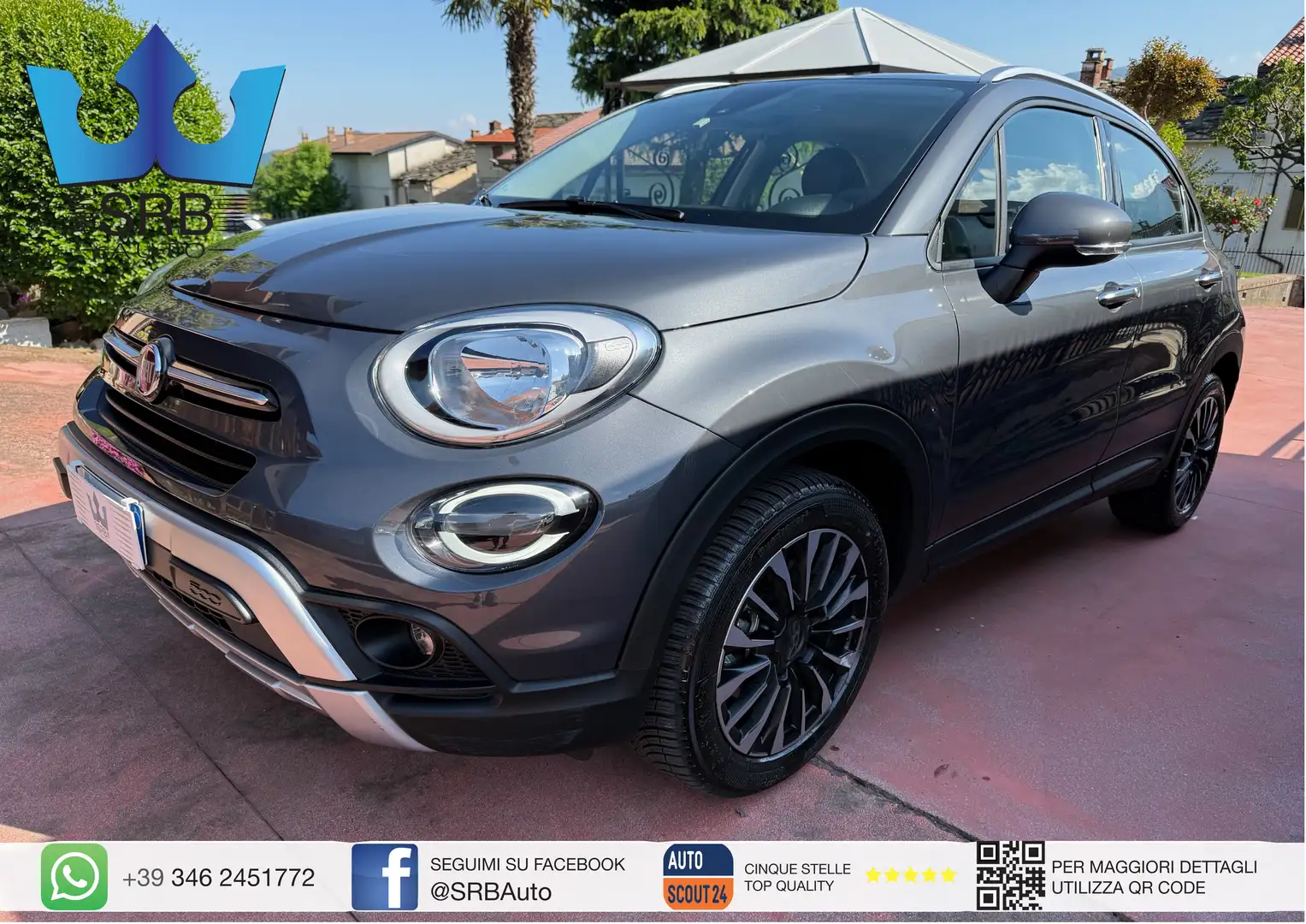 Fiat 500X 1.3 T4 City Cross 150cv * 10.000km * Gris - 1