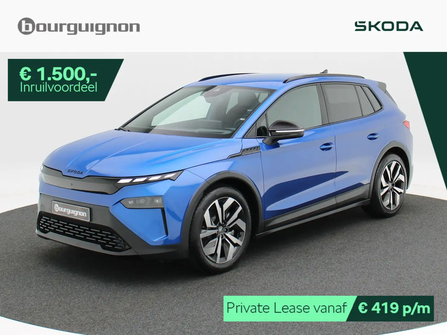 Skoda Elroq Sportline 85 | 286 PK | Trekhaak | Head-up display Blauw - 1