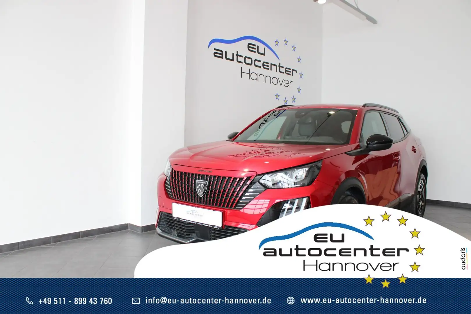 Peugeot 2008 Allure 1.2 PT 130 AT8 LED,NAVI,Kamera 360 Rood - 1
