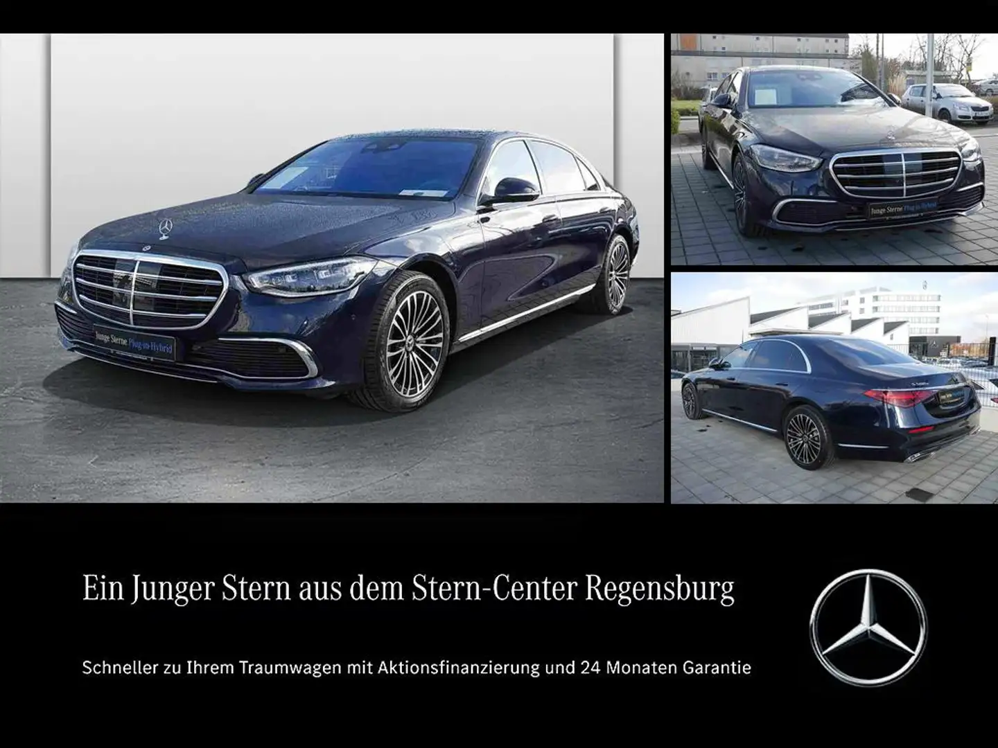 Mercedes-Benz S 580 e 4M Limo lang+HUD+PANO+DIST+DIGITAL LIGHT Blau - 1