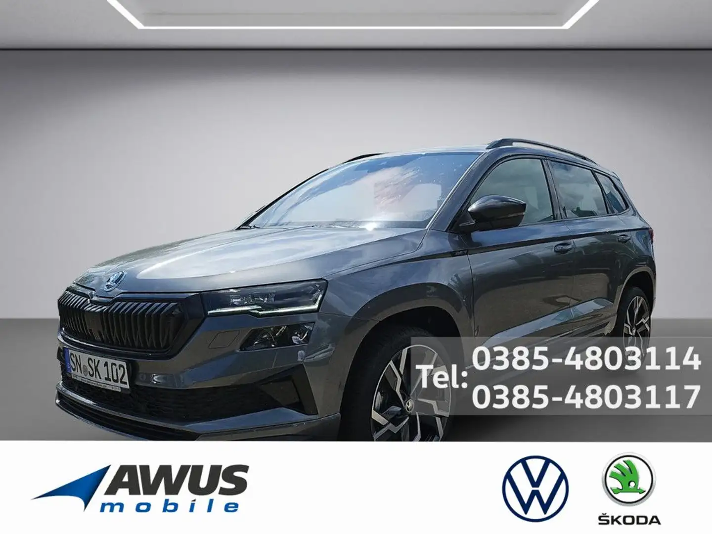 Skoda Karoq 1.5TSI DSG Sportline AHK Grau - 1