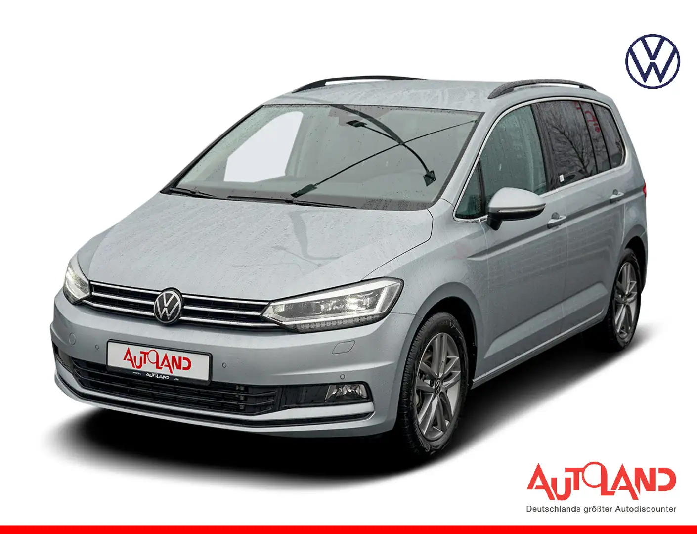 Volkswagen Touran 1.5 TSI DSG LED ACC 7-Sitzer Sitzheizung Silber - 1