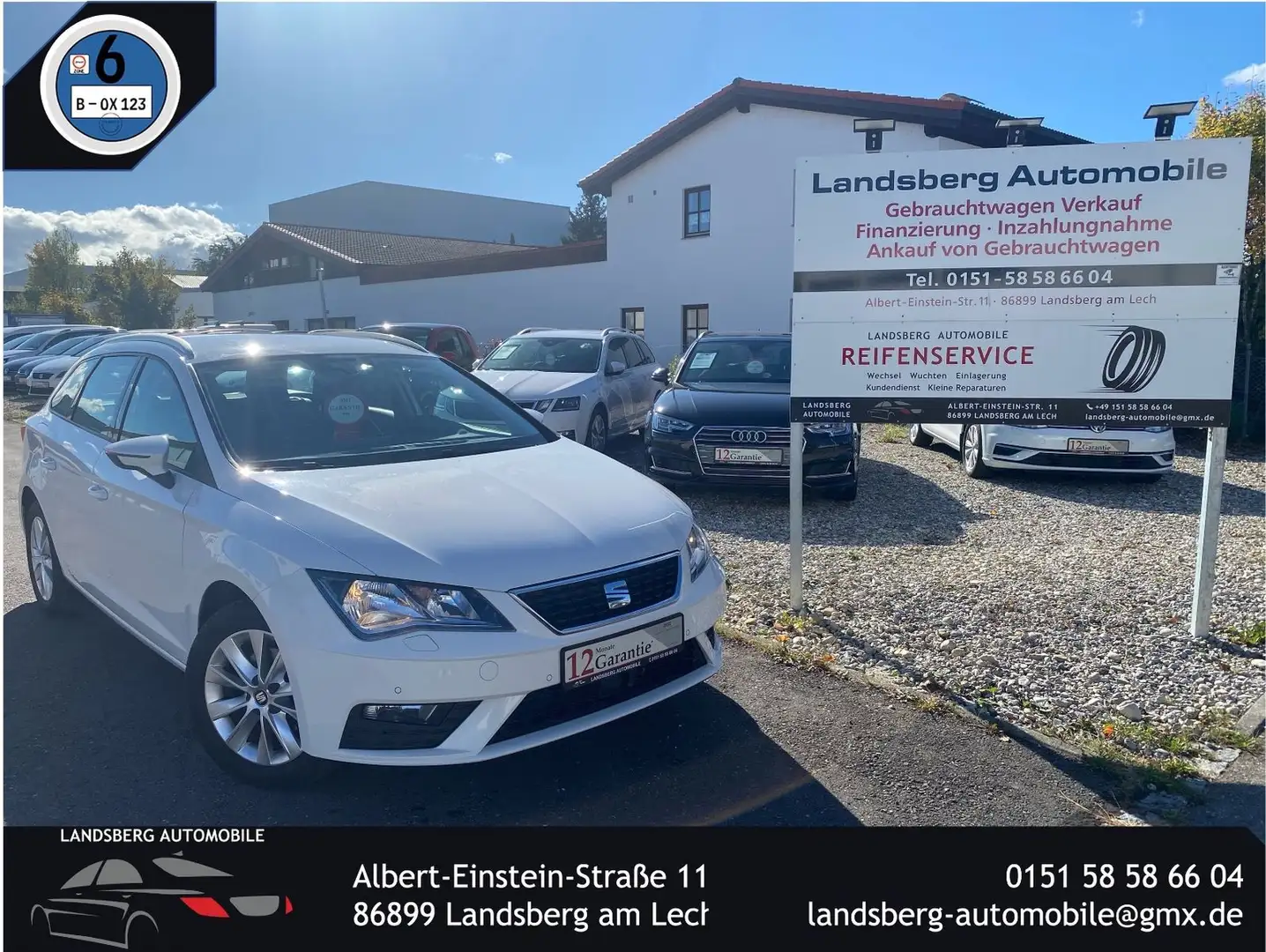 SEAT Leon 1.4TGI ST Style*KLima*Sitzheizung Weiß - 1