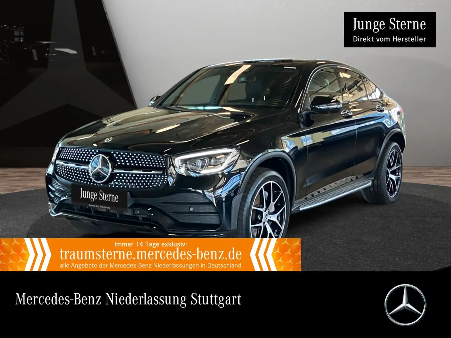 Mercedes-Benz GLC 300 e Coupé 4M AMG+NIGHT+360+AHK+MULTIBEAM+9G Schwarz - 1