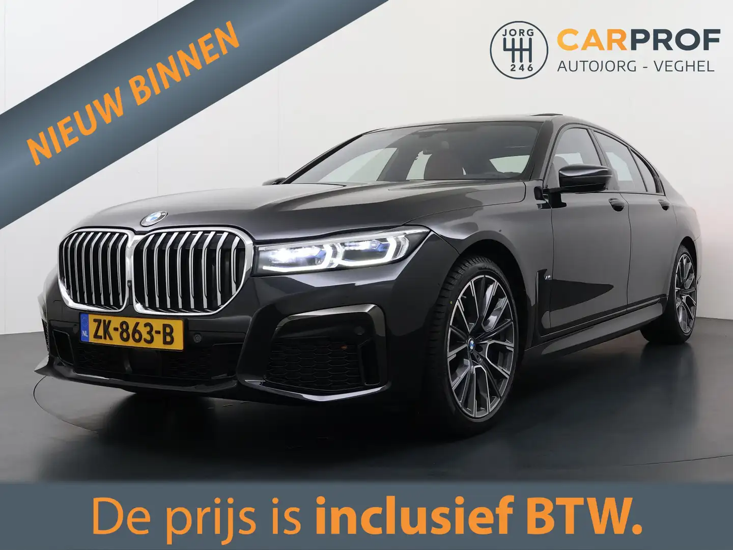 BMW 740 7-serie 740i High Executive M-Sport | Schuif-kante Schwarz - 1