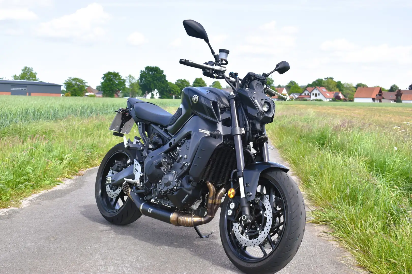 Yamaha MT-09 RN83 A2 Leovince Auspuff Drossel Neuwertig Schwarz - 1