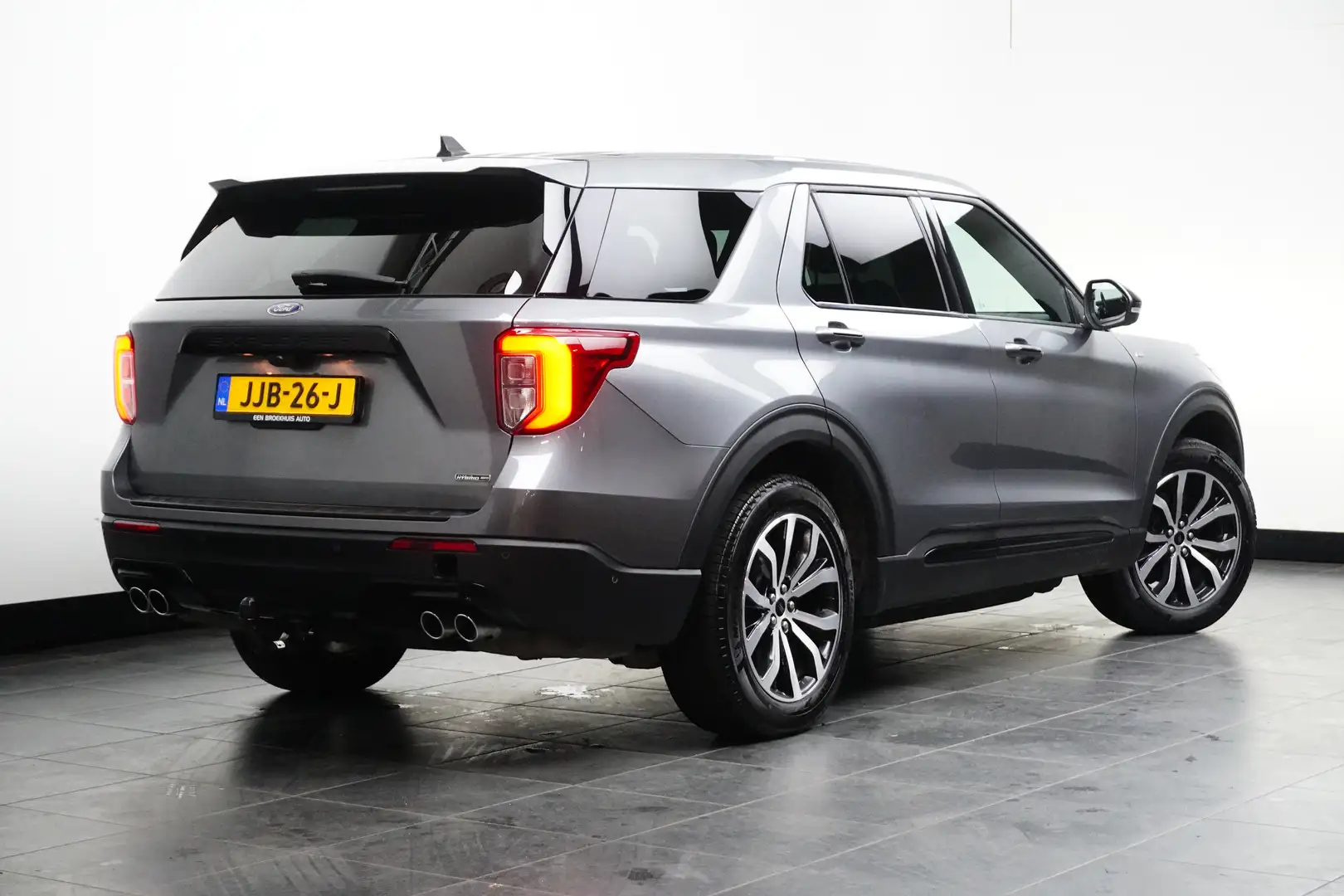 Ford Explorer 3.0 V6 E.B. PHEV ST-Line | Trekhaak | BTW-auto | S Gris - 2
