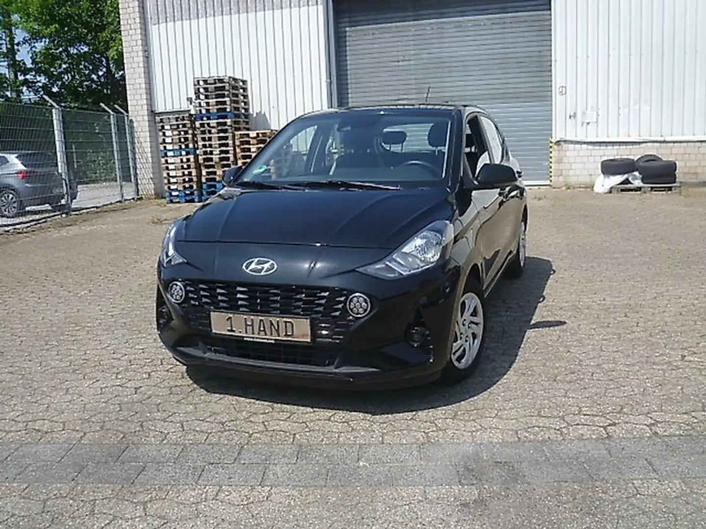 Hyundai i10 Pure 1Hand Scheckheft Tür Schaden Voll Farbreit Zwart - 1