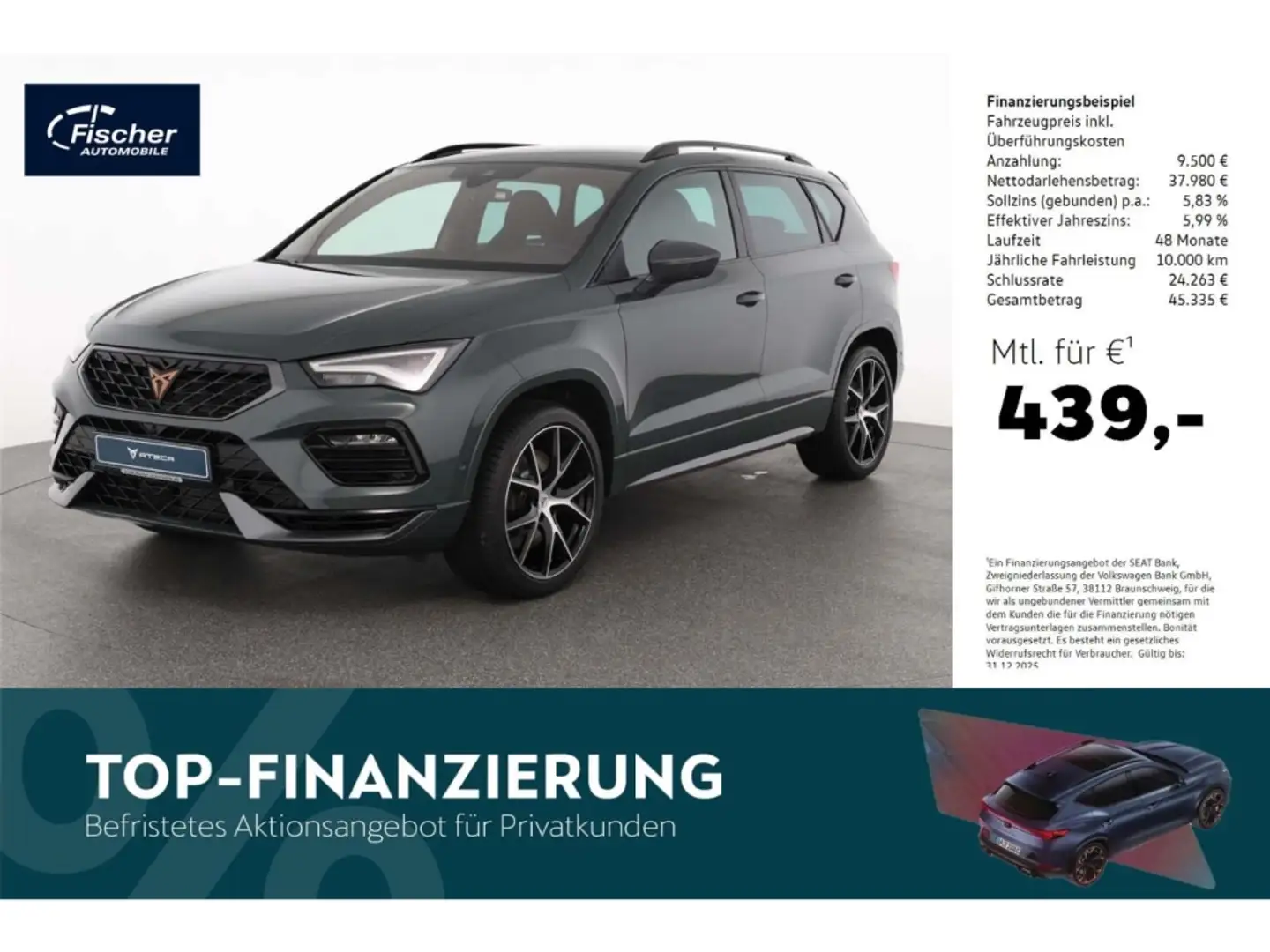 CUPRA Ateca 2.0 TSI 4Drive VZ Grün - 1