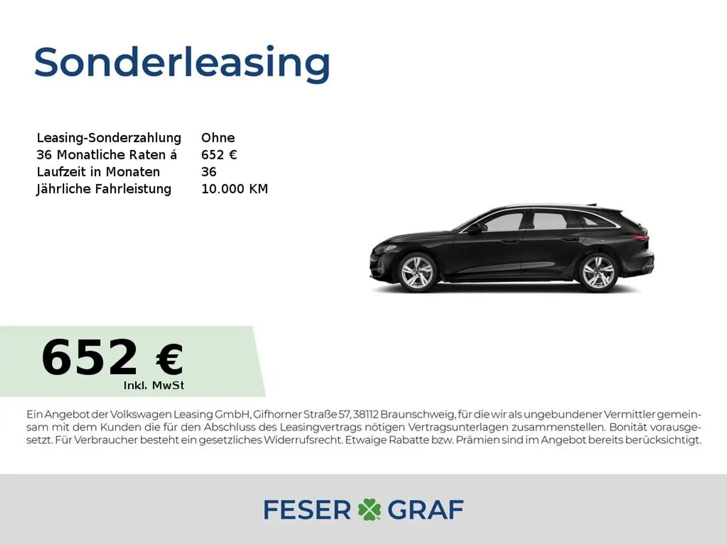 Audi A5 Avant TFSI 110 kW S tronic Schwarz - 1