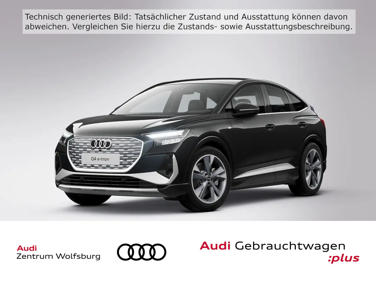 Audi Q4 e-tron Q4 Sportback 40 e-tron S line Rückfahrkam/LED/Na Schwarz - 1