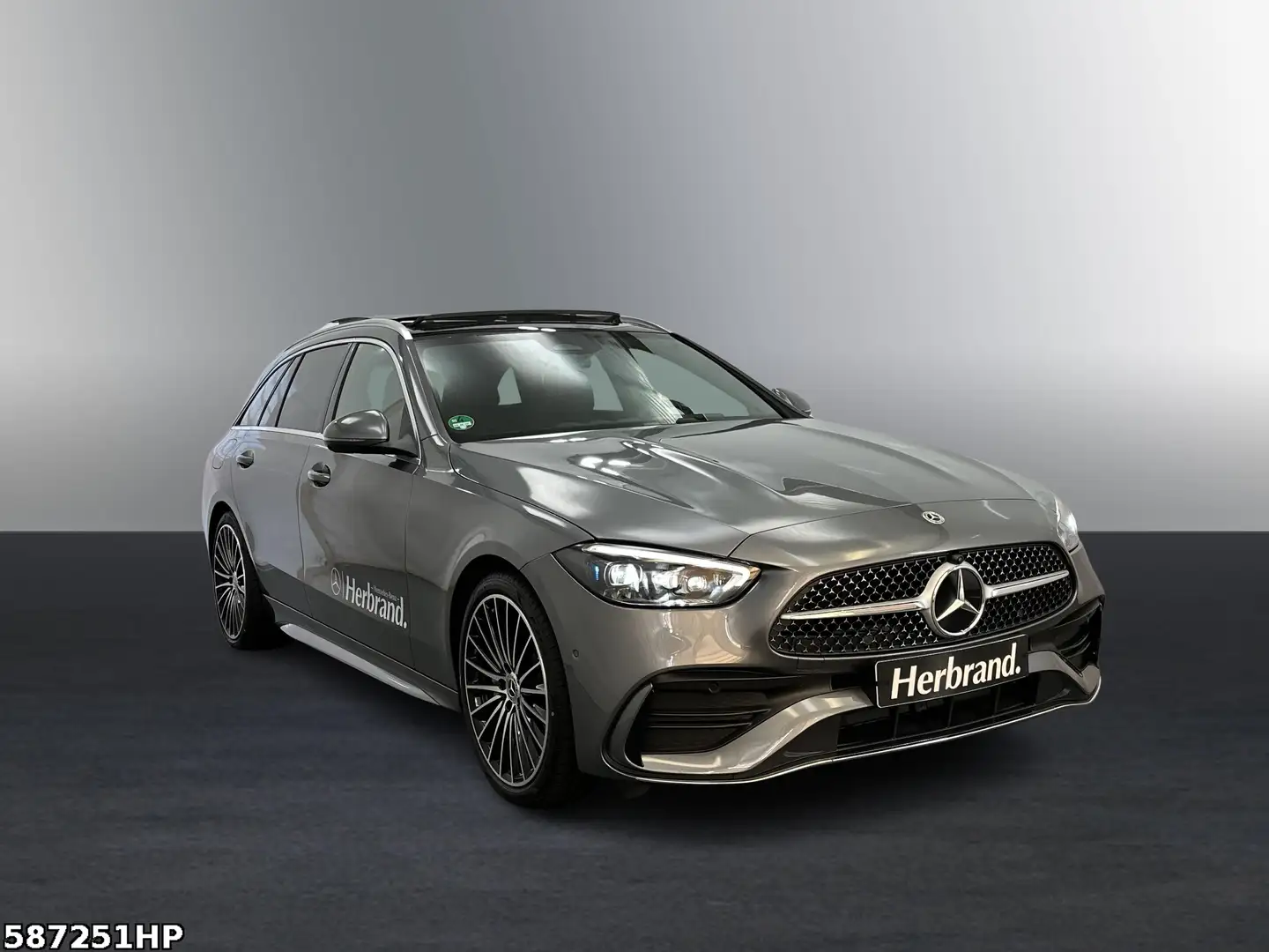 Mercedes-Benz C 220 d T-Modell +AMG+PANO+AHK+DISTRONIC+360°KA+ Grau - 2