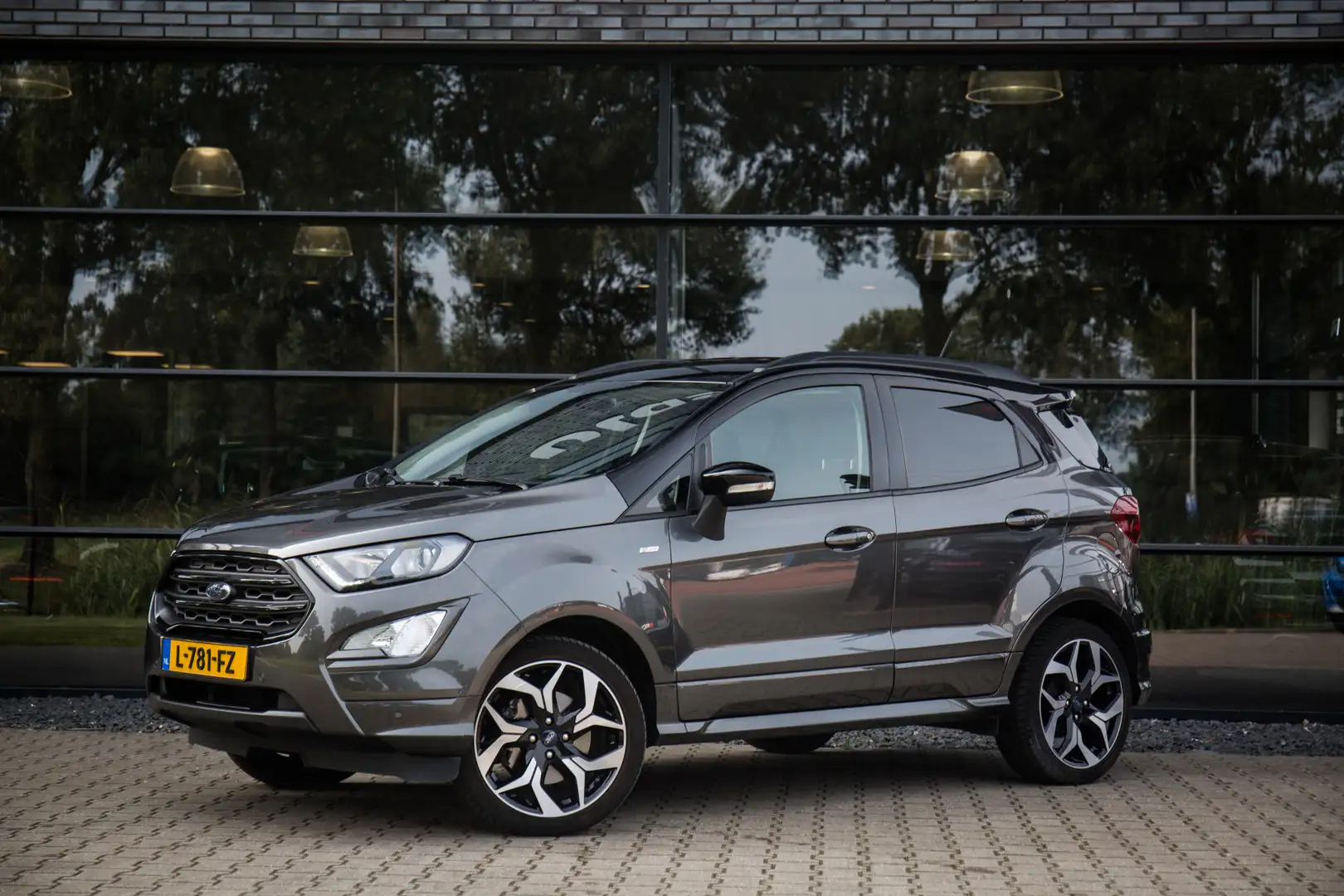 Ford EcoSport 1.0 EcoBoost Titanium , Trekhaak, Achteruitrijcame Grijs - 2