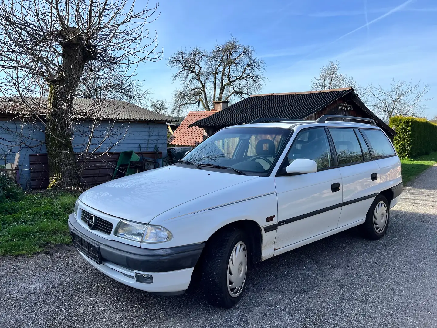 Opel Astra Caravan Automatik nur 58000KM Білий - 1