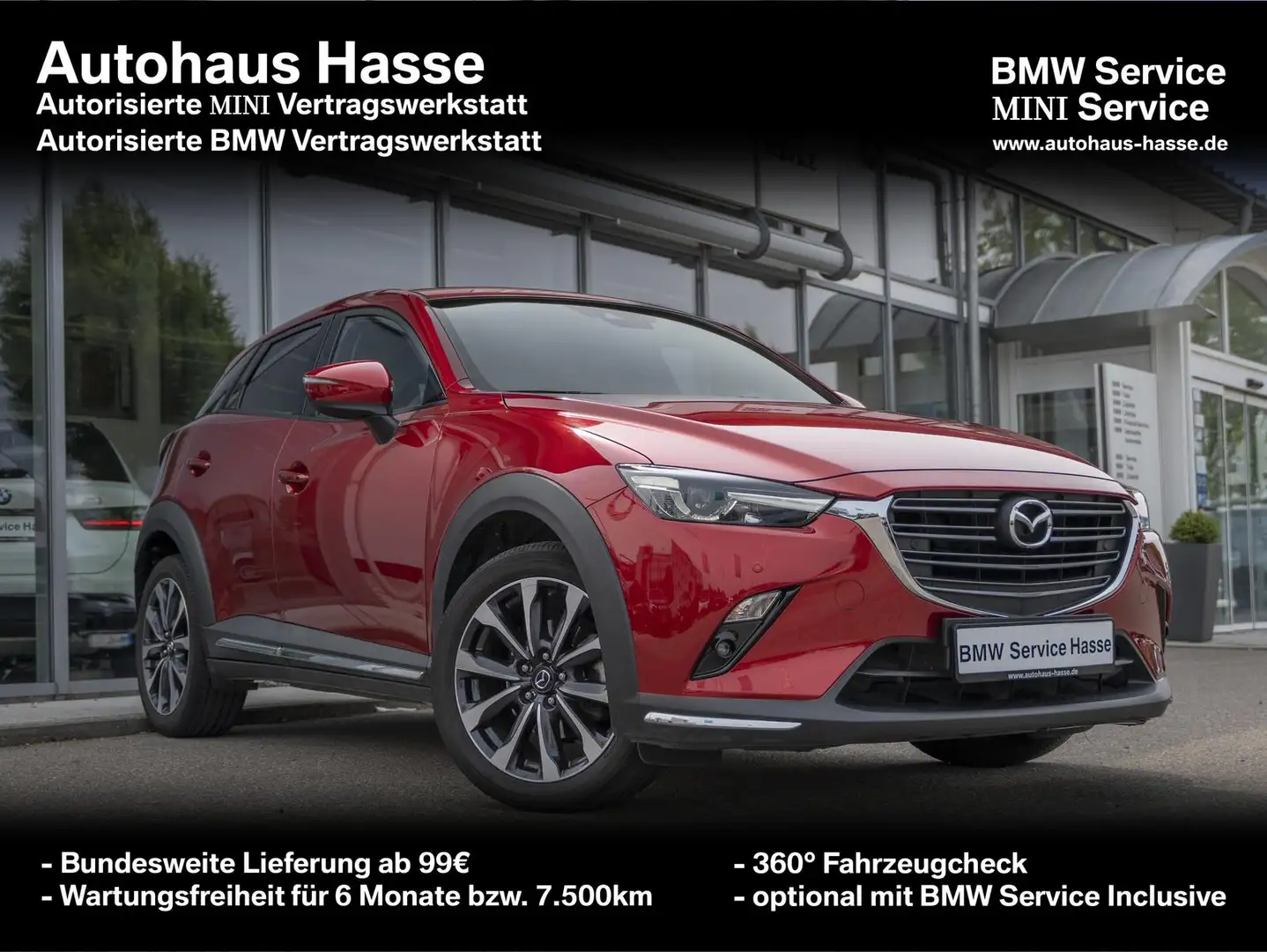 Mazda CX-3 Skyactiv-G 121 FWD SkyactiveDrive Spors-Line Rouge - 1