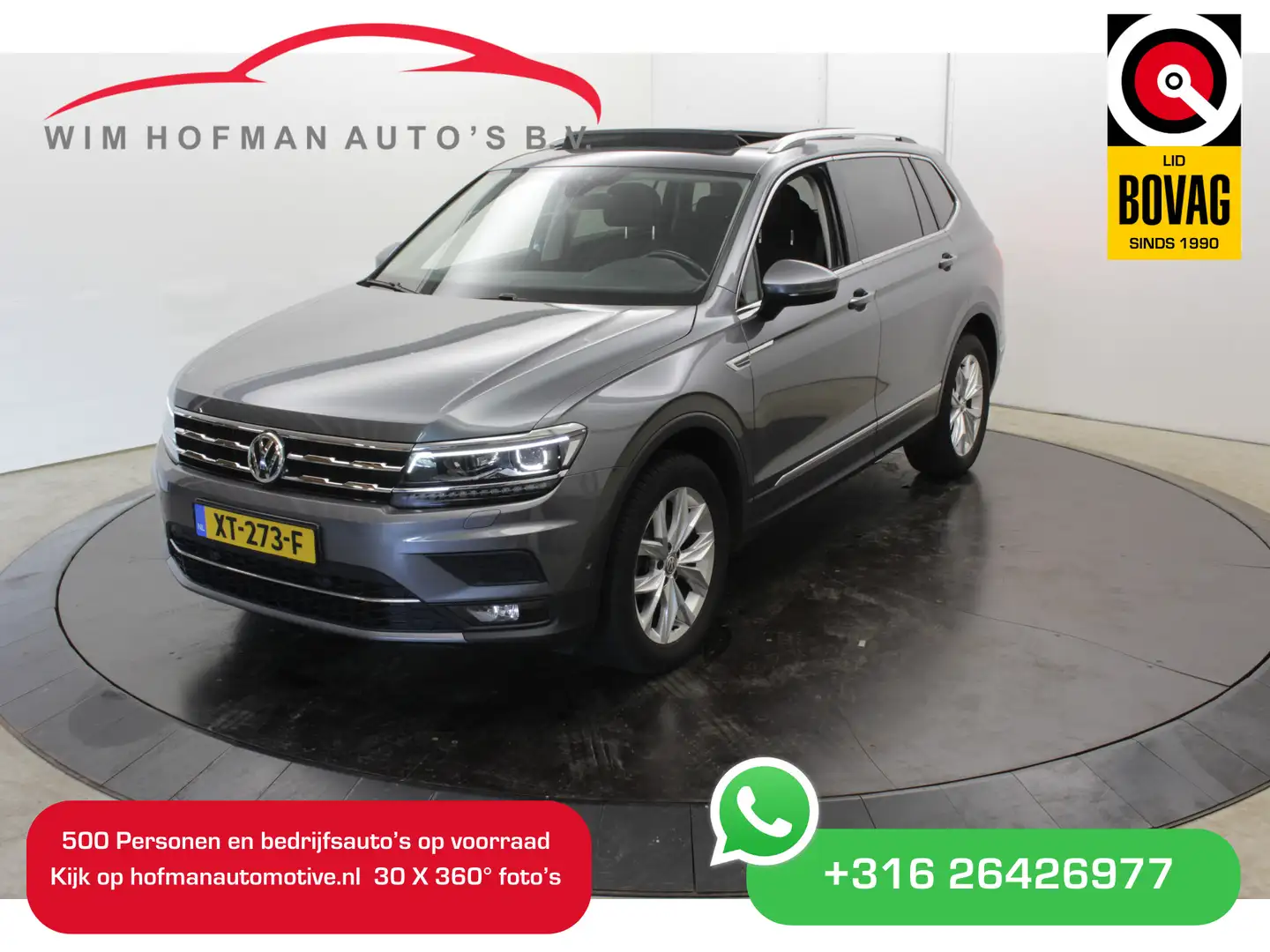 Volkswagen Tiguan Allspace 1.4 TSI Highline 7p EL trekh+aKlep Camera Pano Dis Grijs - 1
