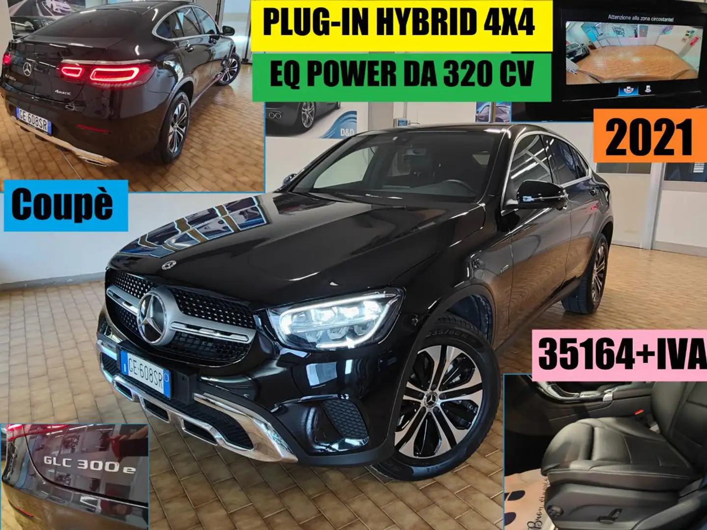Mercedes-Benz GLC 300 e COUPE' PLUG.IN HYBRID DA 320 CV 4X4 Nero - 1