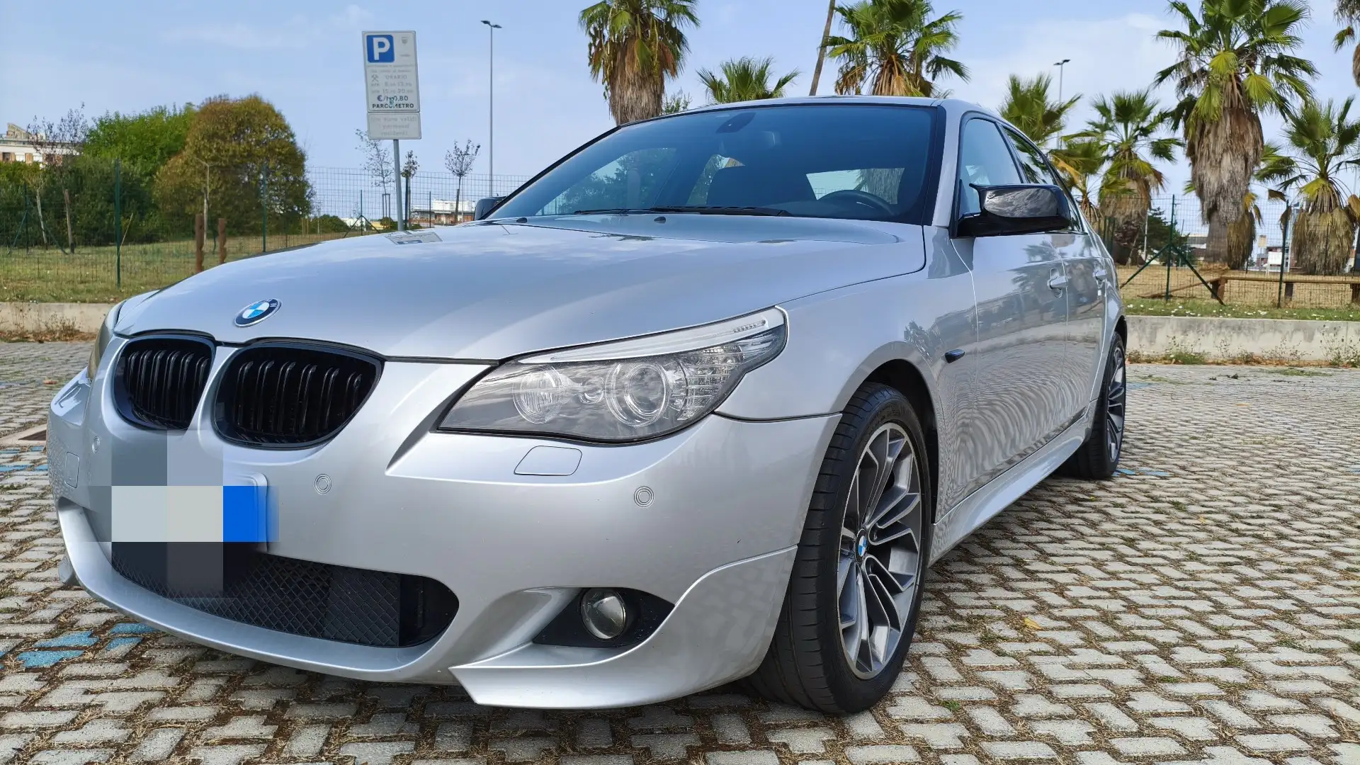 BMW 530 Serie 5 E60 2007 Berlina 530d xdrive Msport Argento - 2