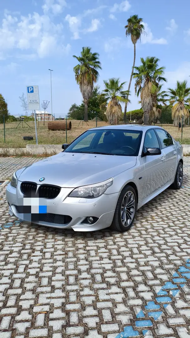 BMW 530 Serie 5 E60 2007 Berlina 530d xdrive Msport Argento - 1