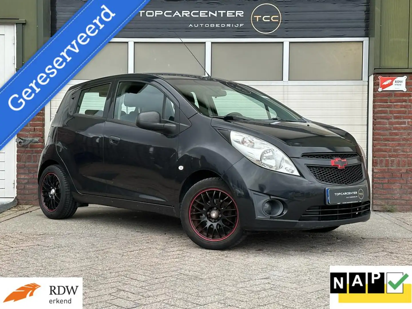 Chevrolet Spark 1.0 16V LS Bi-Fuel/AIRCO/LPG/AUX/APK/NAP Zwart - 1