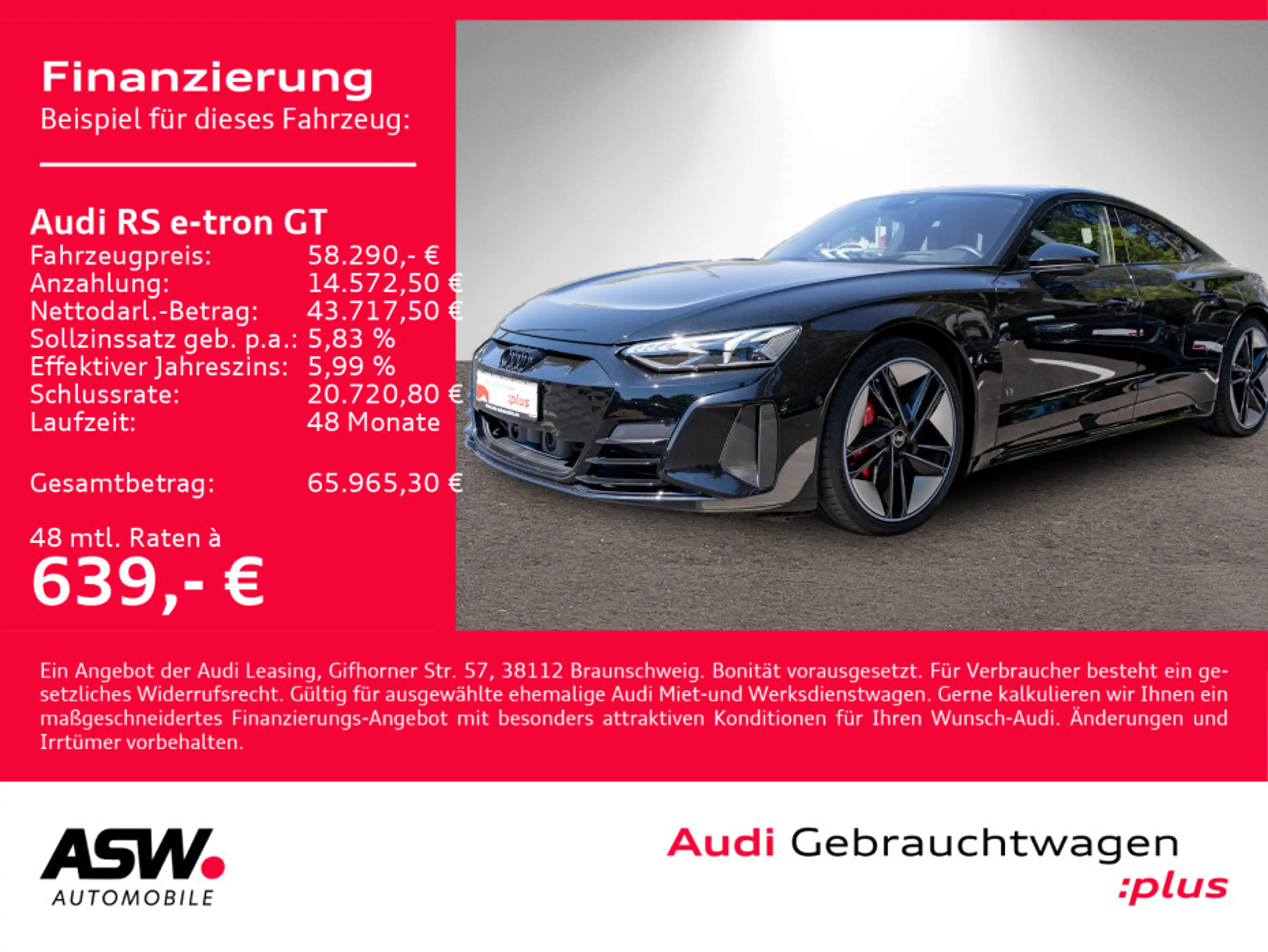 Audi RS e-tron GT quattro 360° KERAMIK B&O LEDER PANO — photo 2