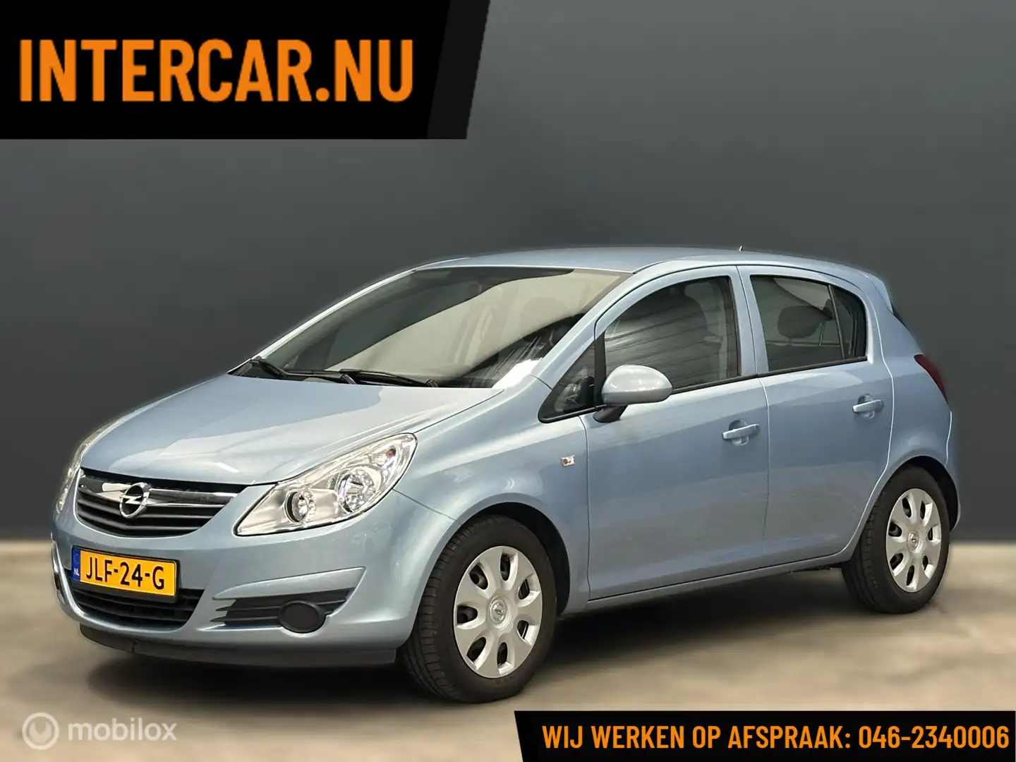 Opel Corsa 1.2-16V Selection 5-Deurs Airco Blauw - 1