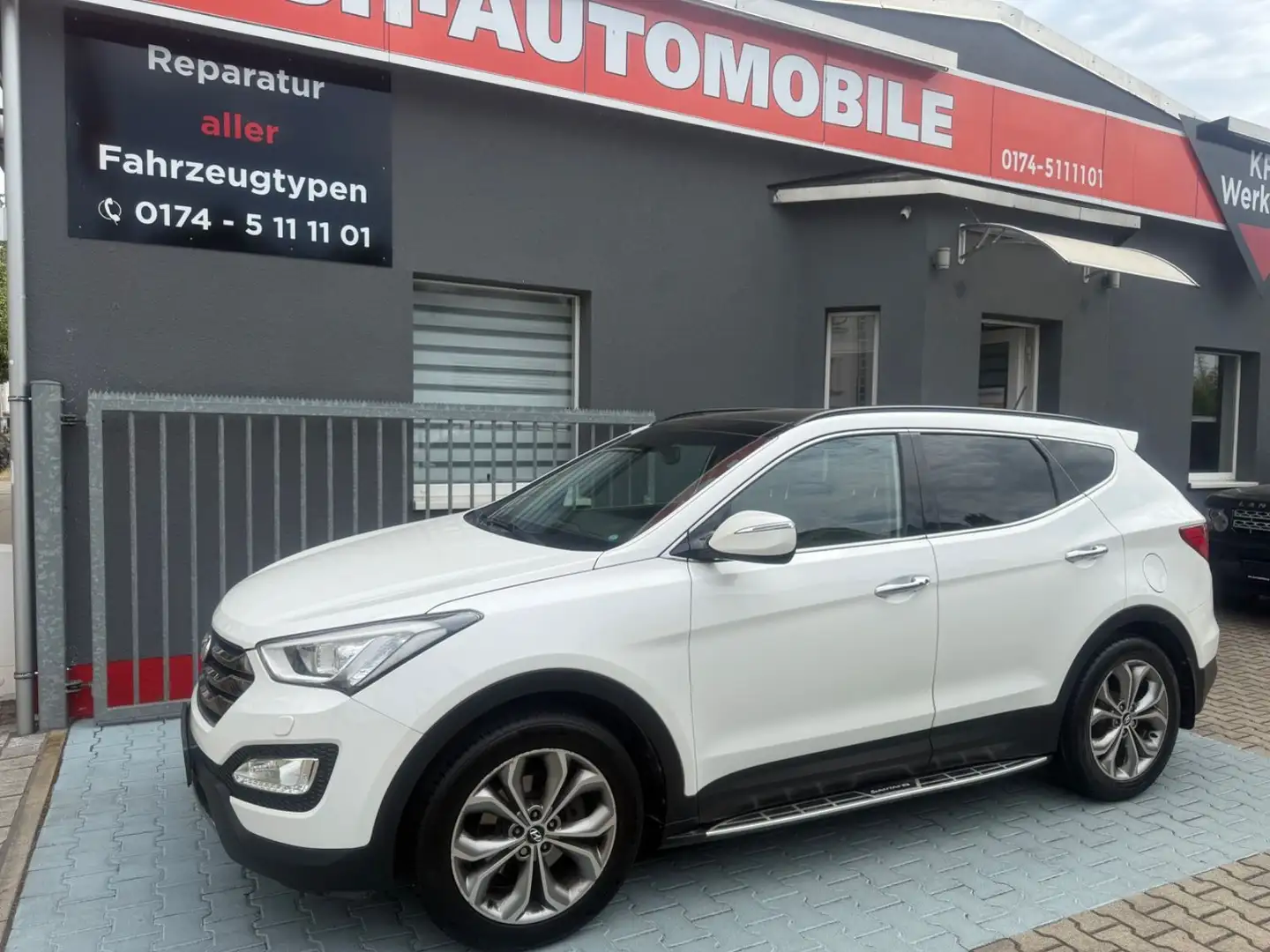 Hyundai SANTA FE Premium, Panorama, Xenon, AHK Blanc - 1