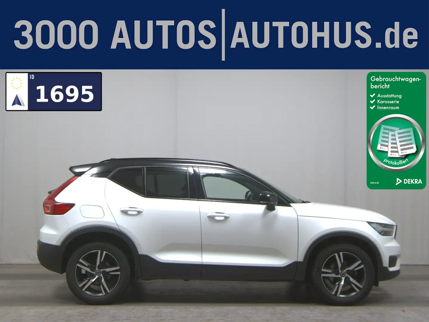 Volvo XC40 D3 R-Design T-Leder Navi LED RFK DAB Weiß - 1