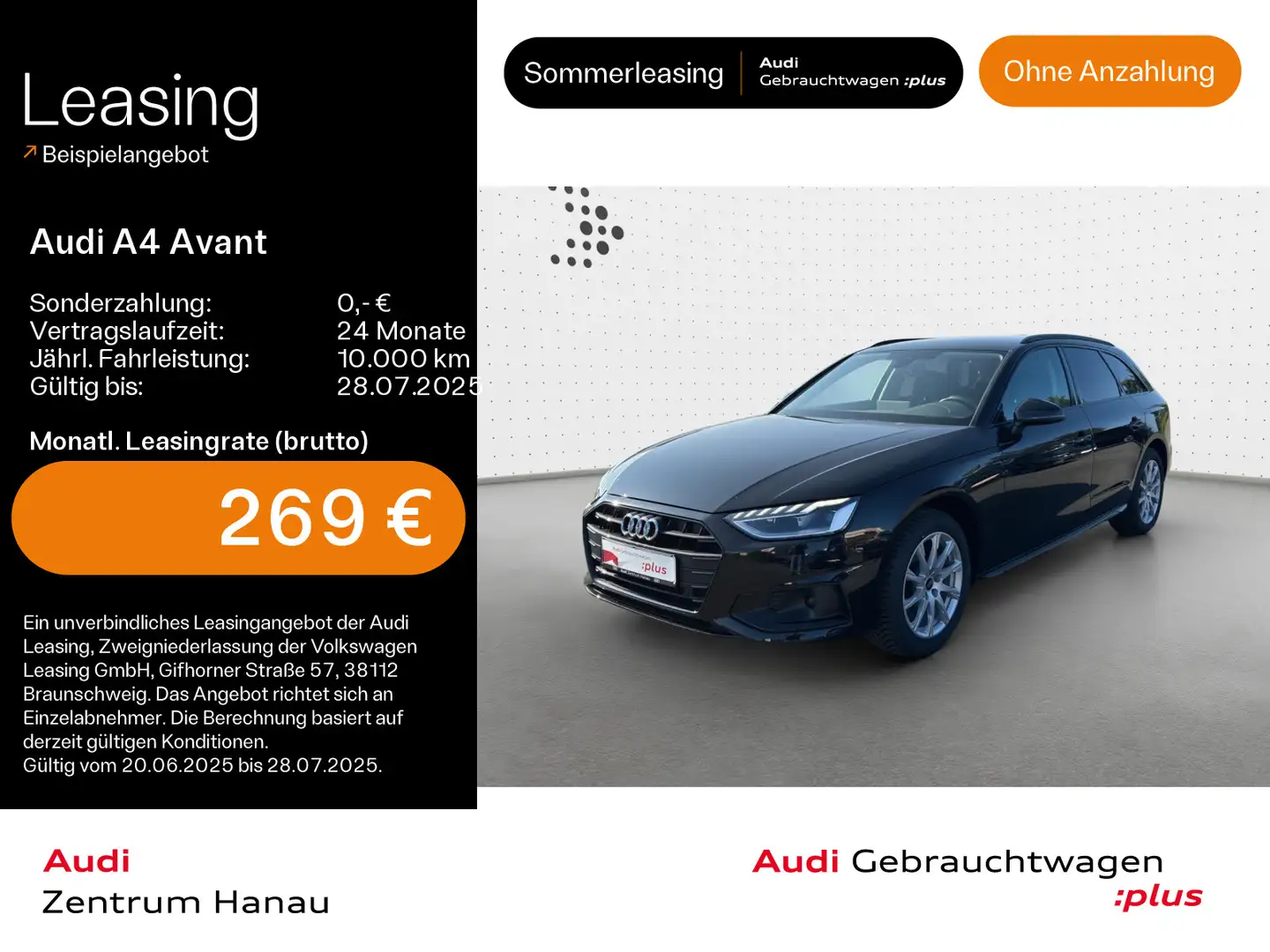 Audi A4 35 TDI advanced*NAVI-PLUS*LED*KAMERA*LE Black - 1