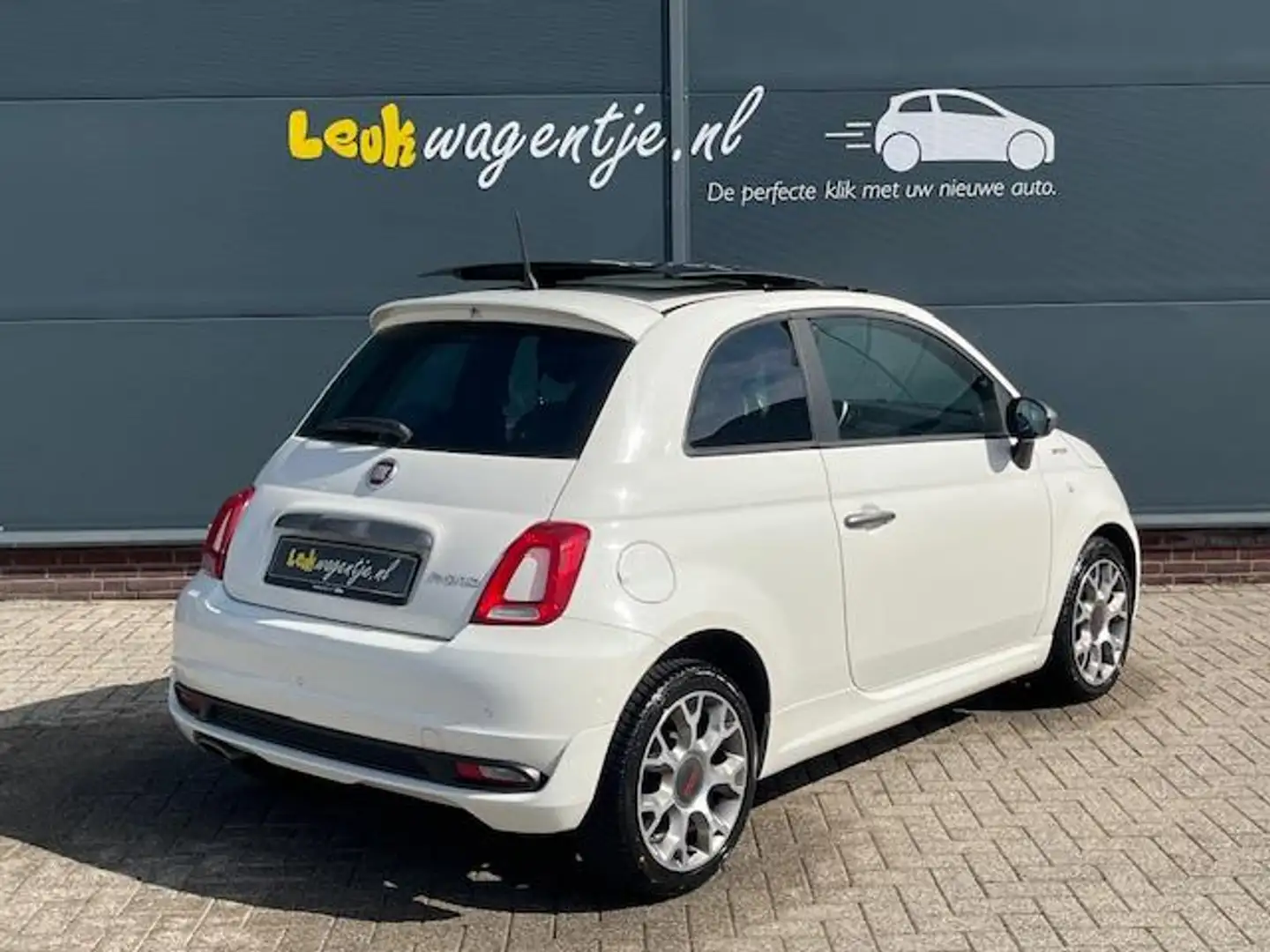 Fiat 500 1.0 Hybrid Sport *schuifdak *climate *carplay *16” Wit - 2