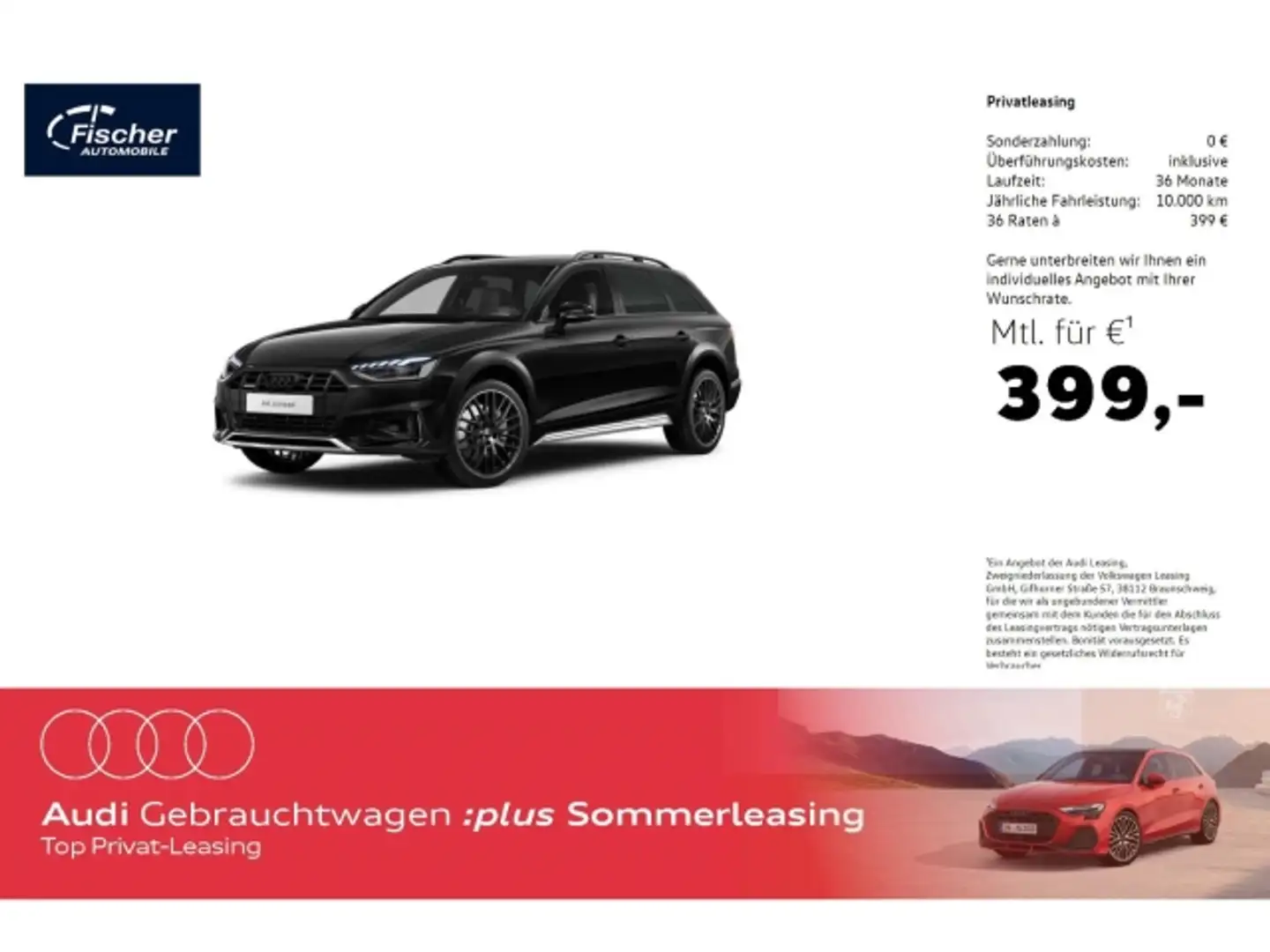 Audi A4 allroad 45 TFSI quattro AHK/HUD/P-Dach/19'' Schwarz - 2