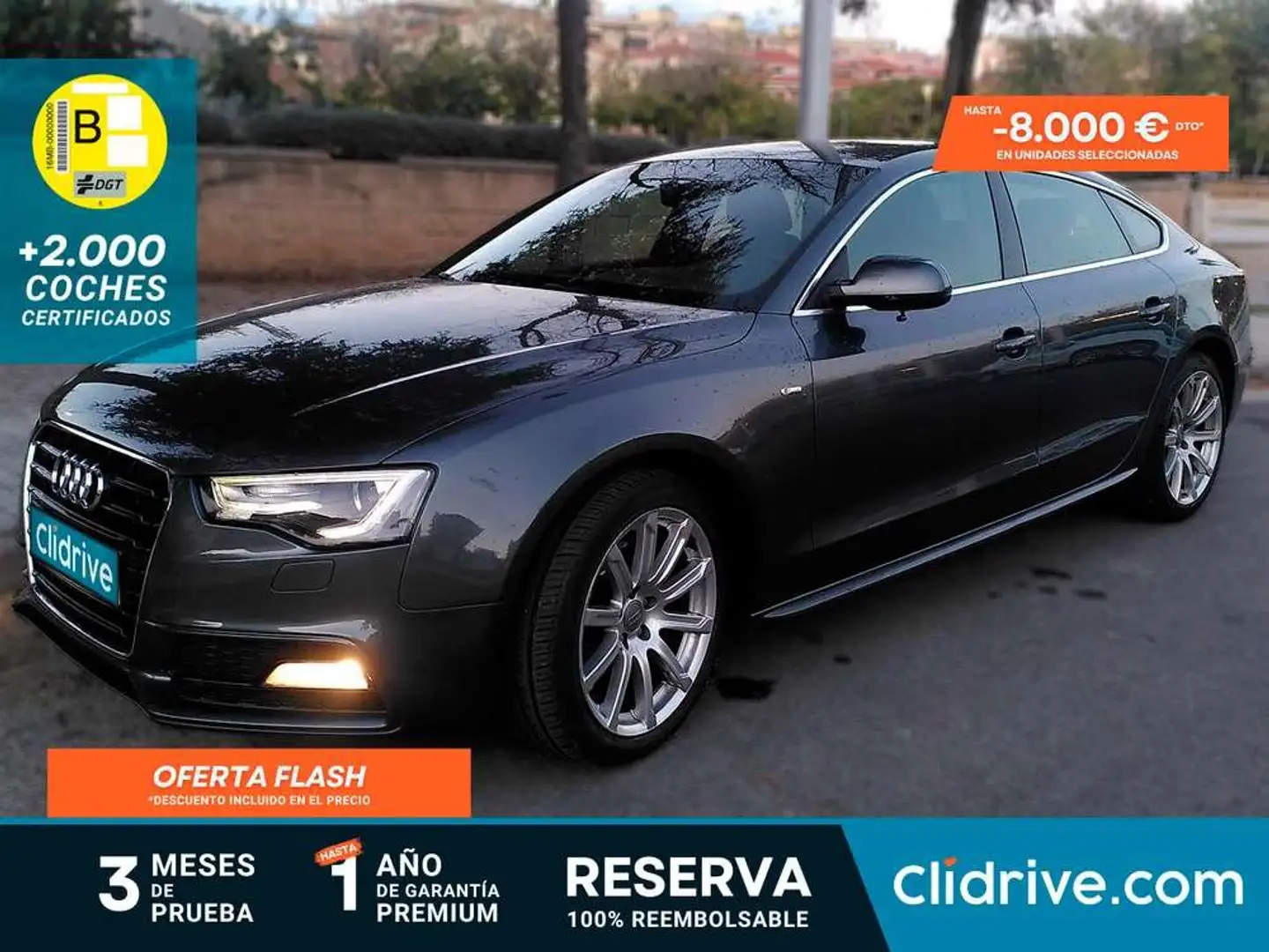 Audi A5 Sportback 2.0TDI S line edition 150 Gris - 1