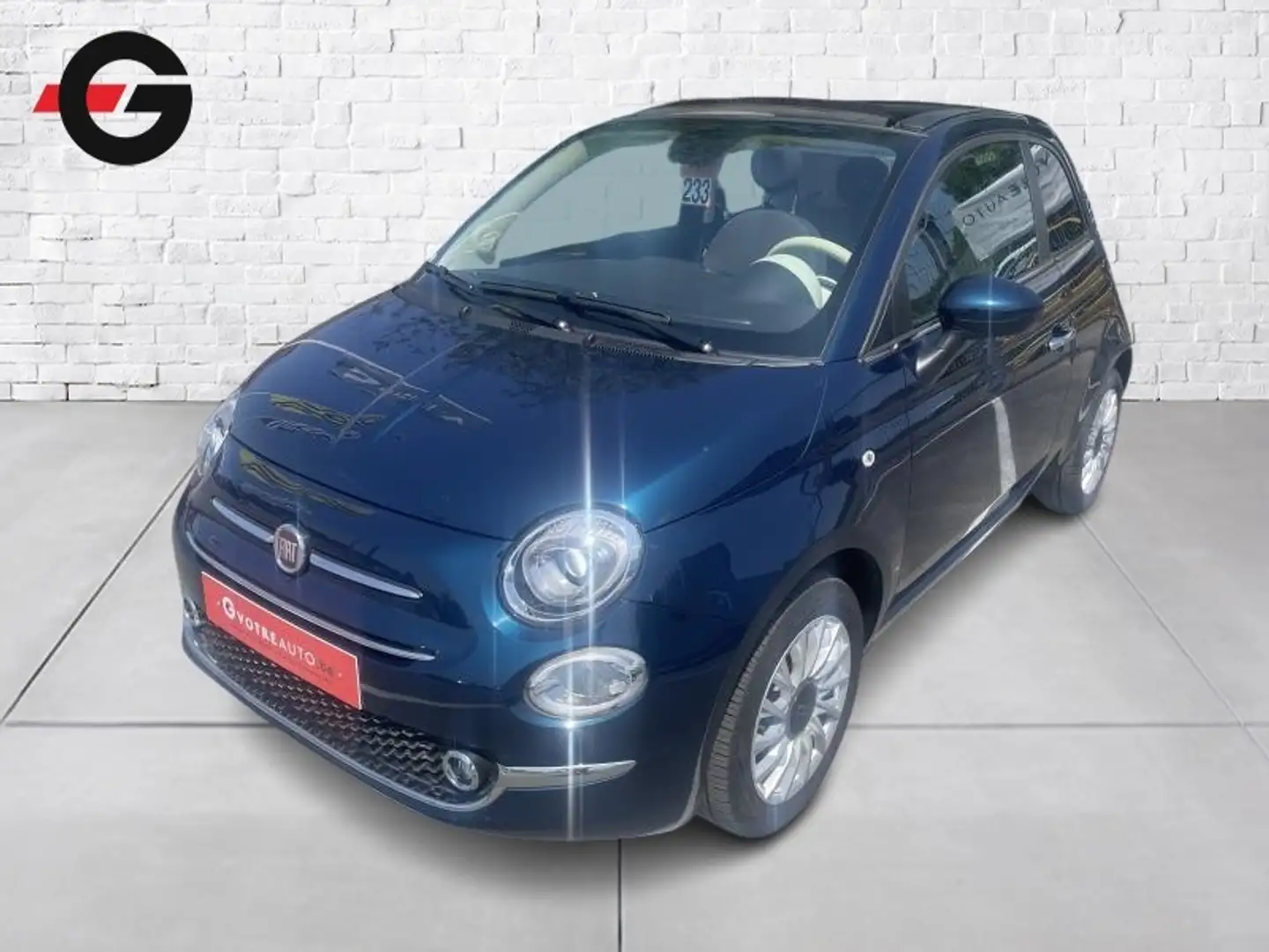 Fiat 500C c hybrid Blauw - 1