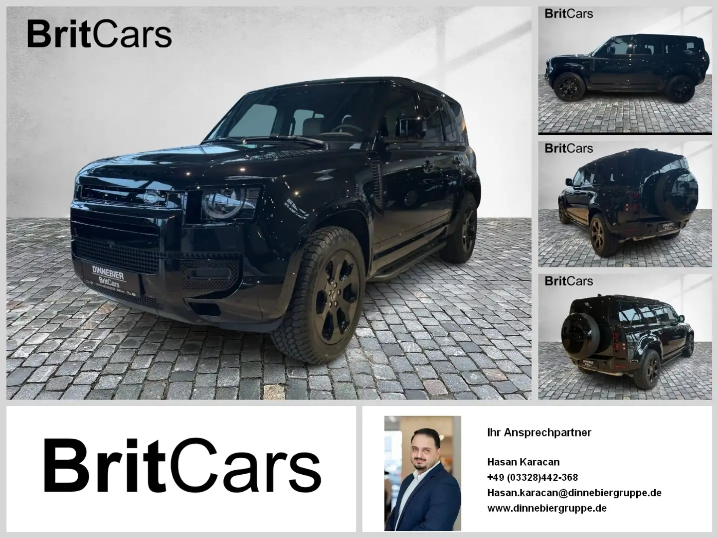 Land Rover Defender 110 D250 X-Dynamic SE Luftf 360 Pano SD Schwarz - 1