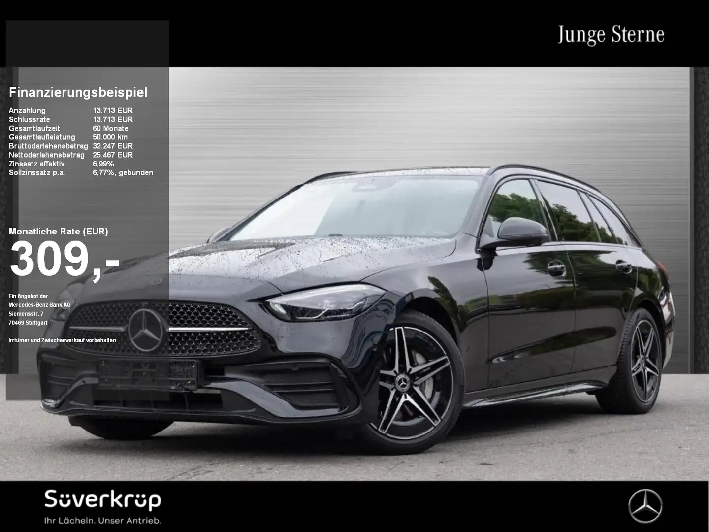Mercedes-Benz C 180 T , AMG NIGHT SPUR AHK 360 PDC SHZ Schwarz - 1