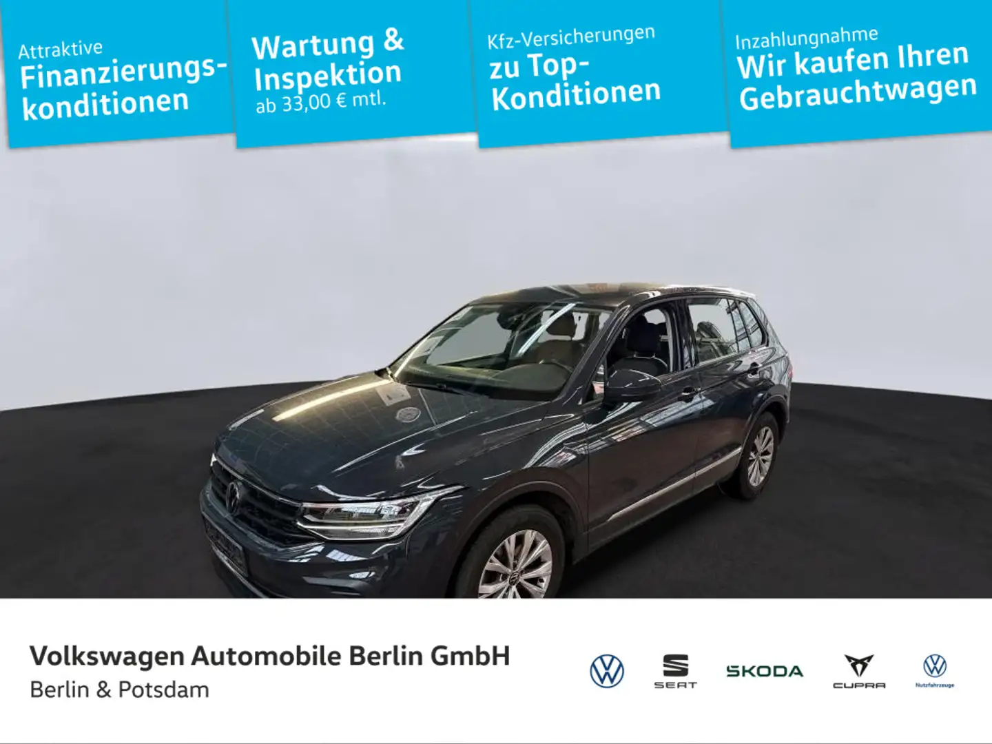 Volkswagen Tiguan 1.5 TSI DSG LED APP ACC Sitzhzg PDC Grau - 1