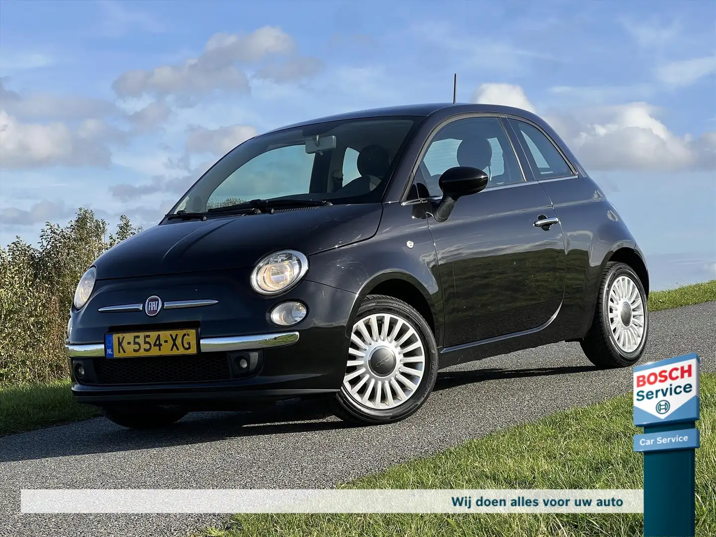 Fiat 500 1.2 C / Panorama dak / Airco / Elektr deurvergrend Noir - 1