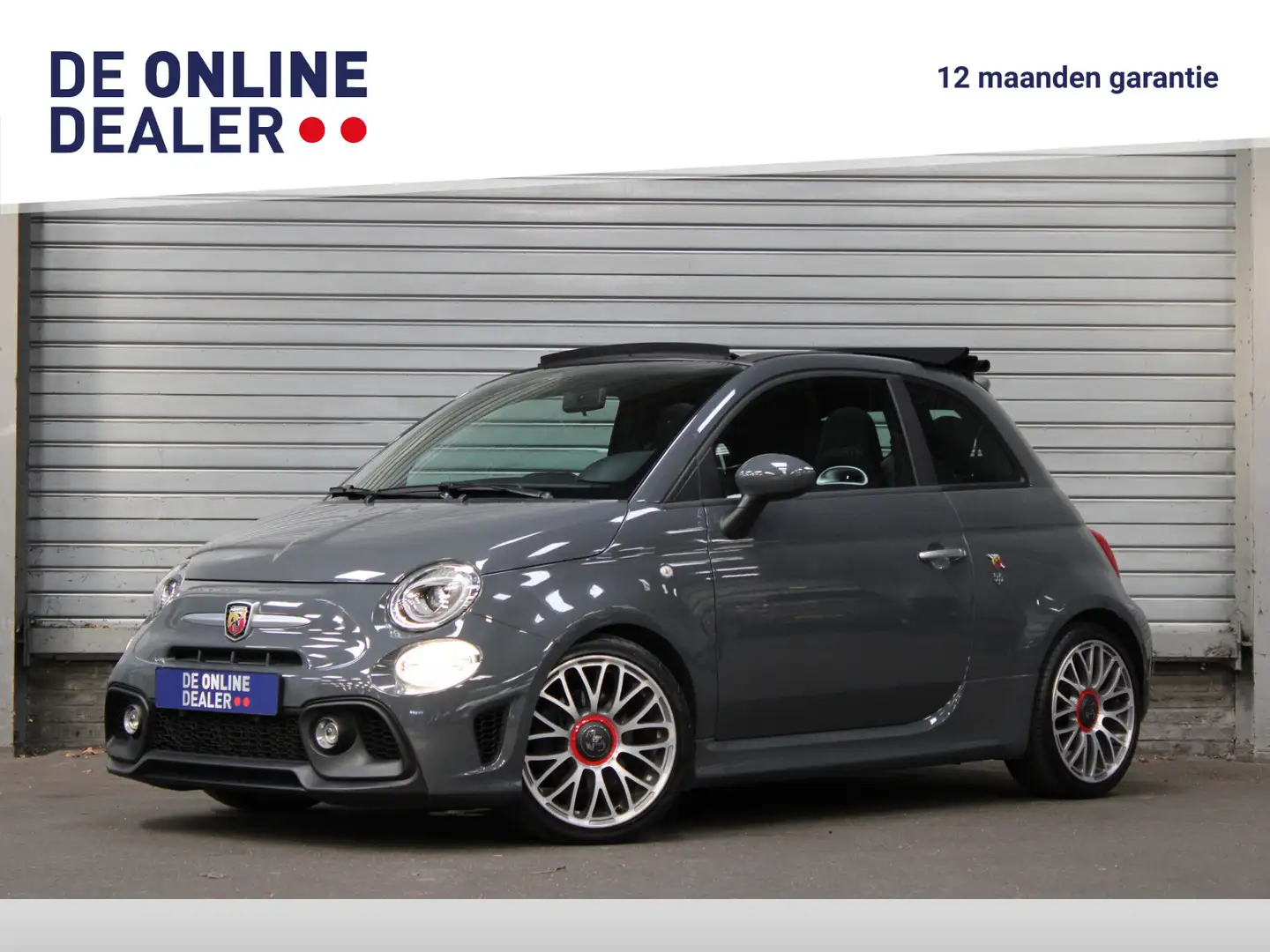 Fiat 500C Abarth 1.4 T-Jet 595 |Carplay|Eibach|Bombardone|17inch Grijs - 1