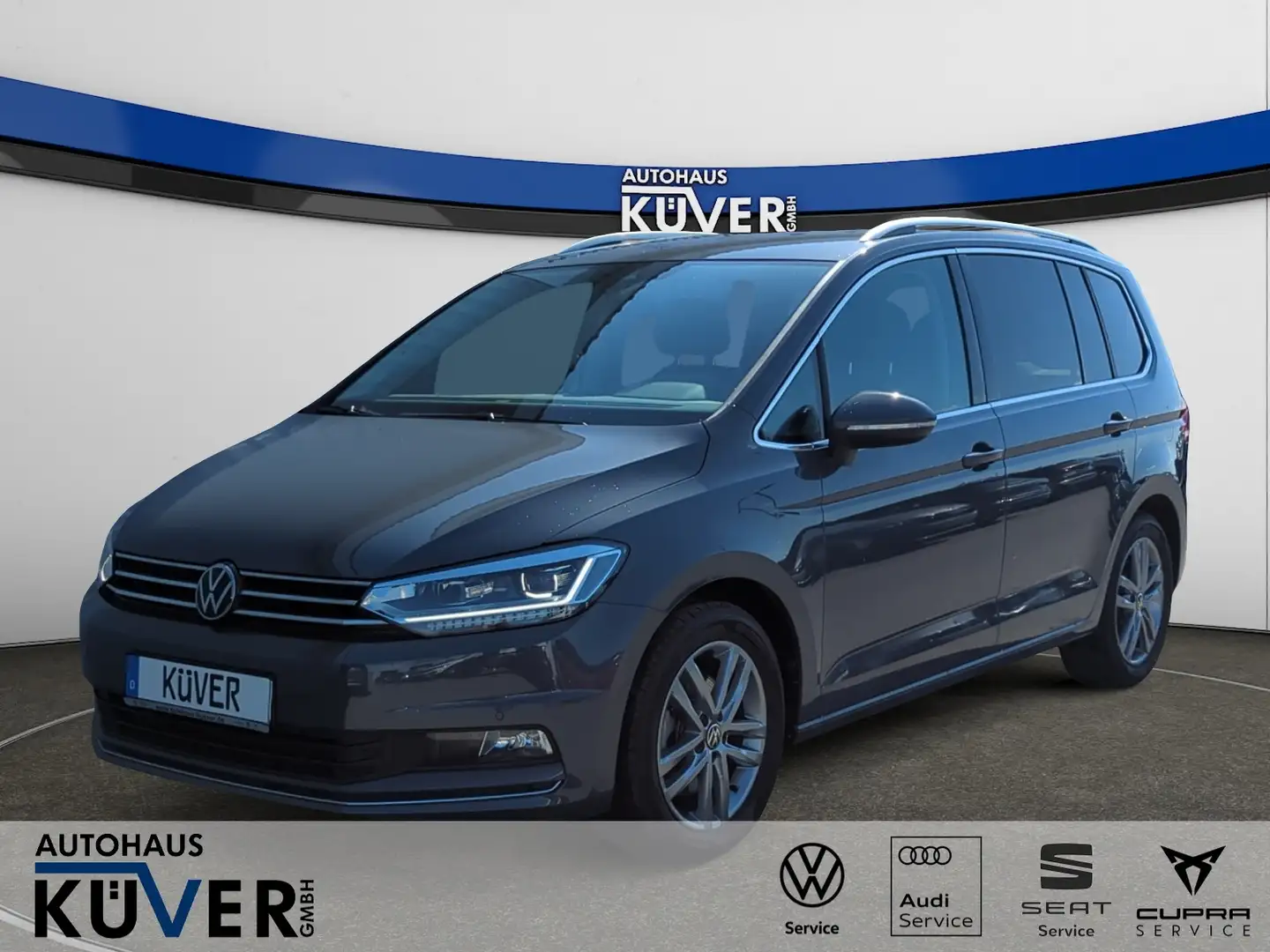Volkswagen Touran Highline 1,5 TSI DSG Navi+ACC+LED+Shzg. Grau - 1