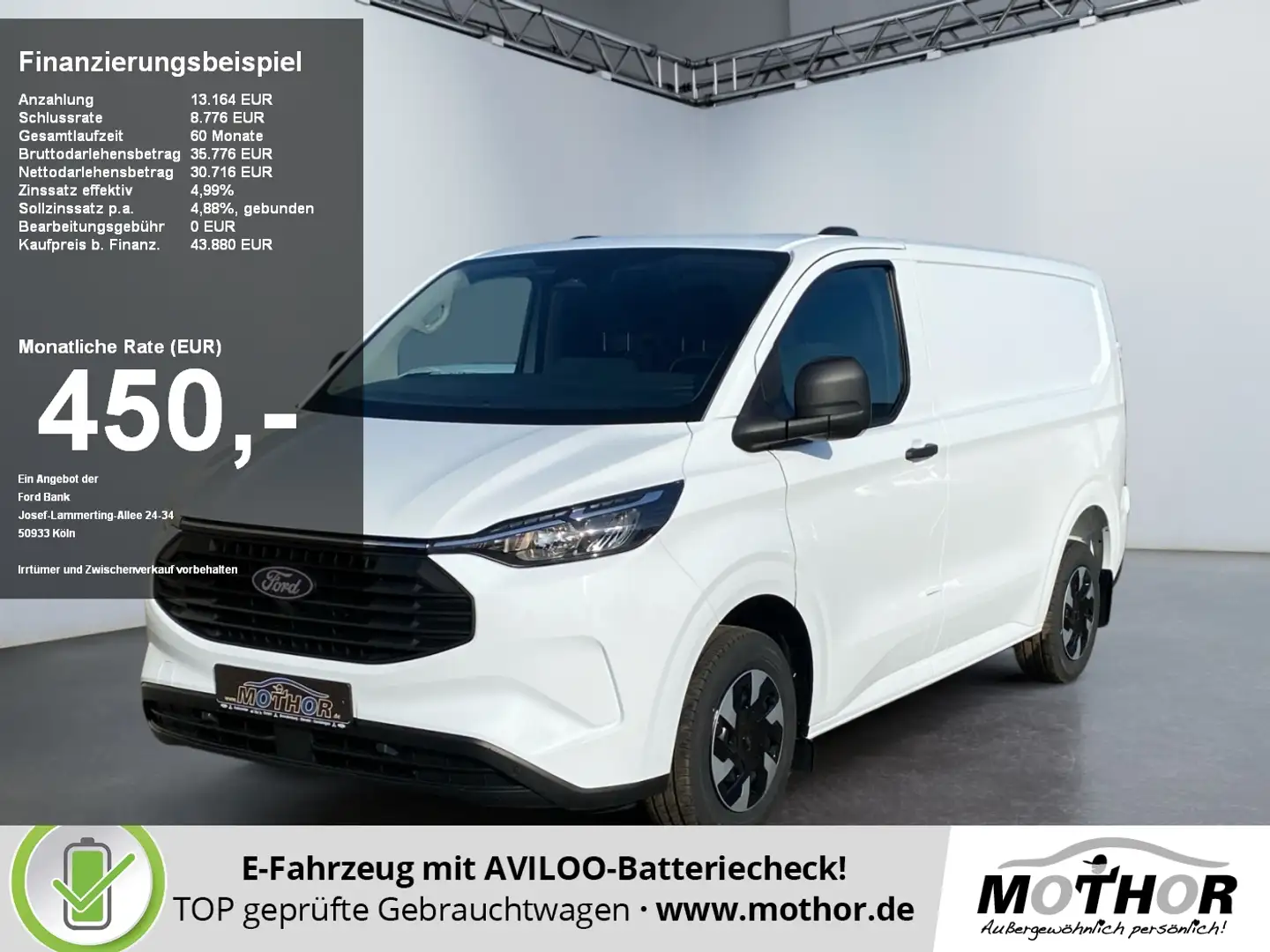Ford Transit Custom Trend 2.5 PHEV ACC PDC KAM DAB Wit - 1