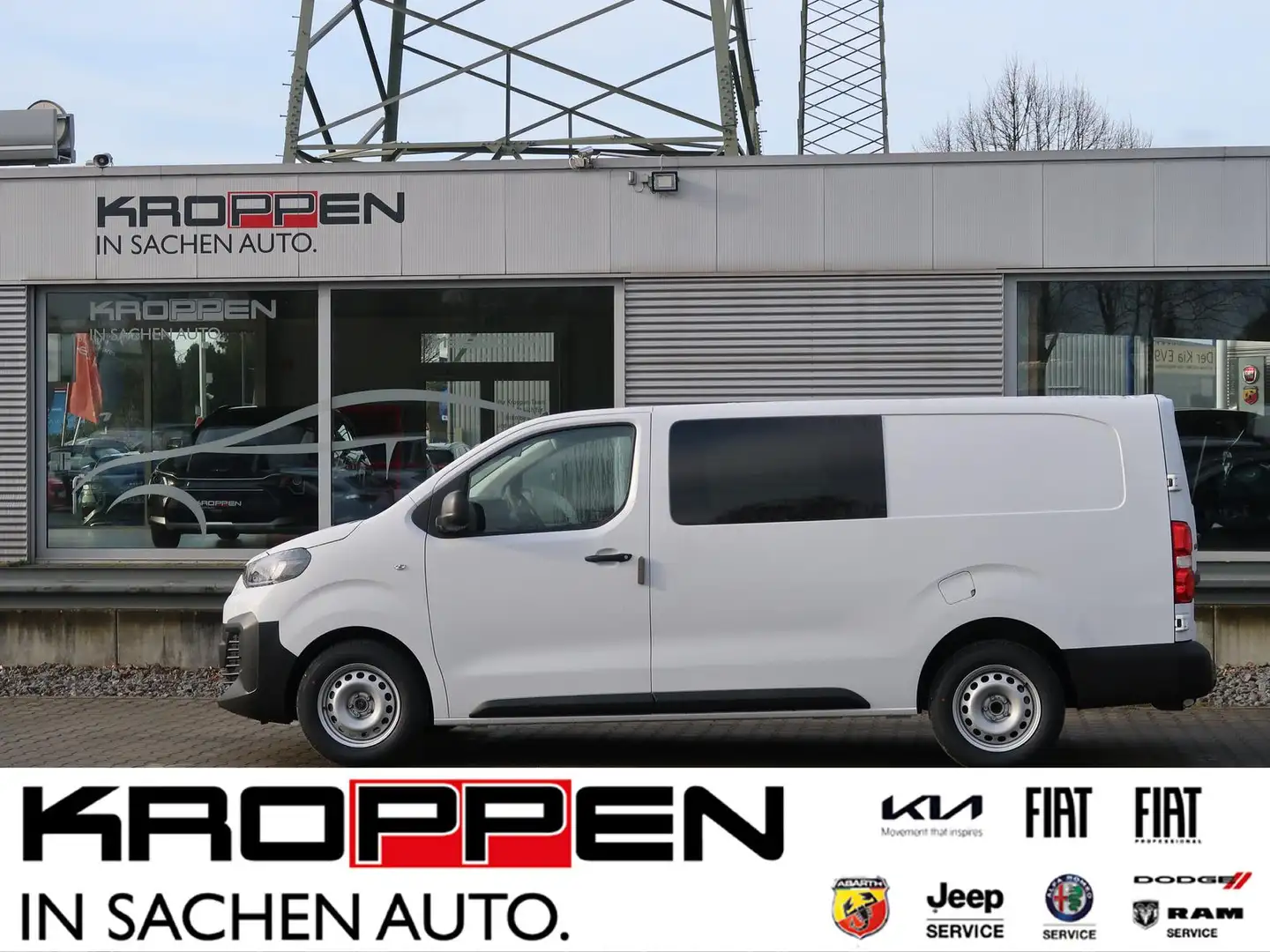 Fiat Scudo Multicab 6 Sitzer,AppleCar,Klima,AHk,Holz Weiß - 1