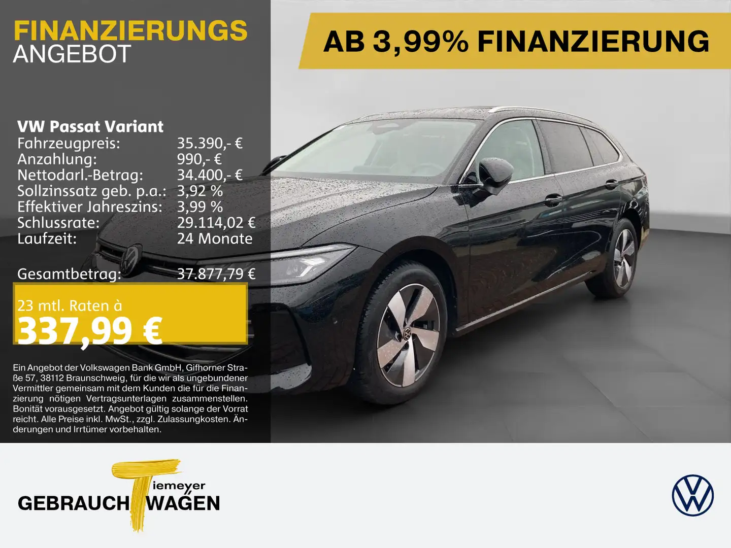 Volkswagen Passat Variant 2.0 TDI DSG BUSINESS HuD ASSIST 3 Schwarz - 1