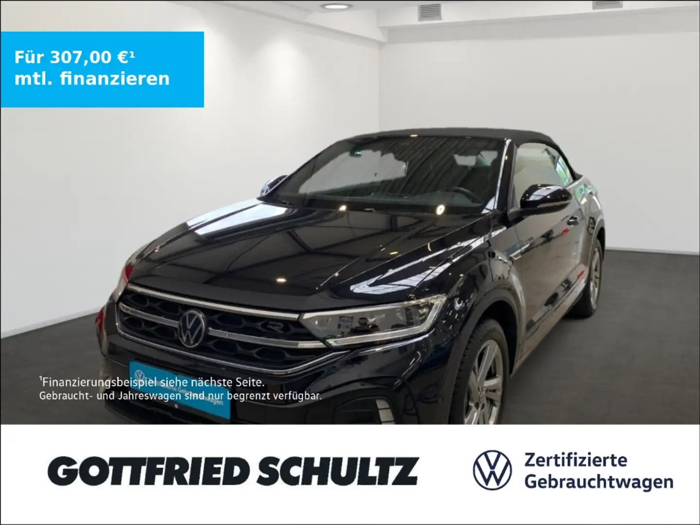 Volkswagen T-Roc Cabriolet R-LINE TSI DSG SITZHEIZUNG EINPARKHILFE Schwarz - 1