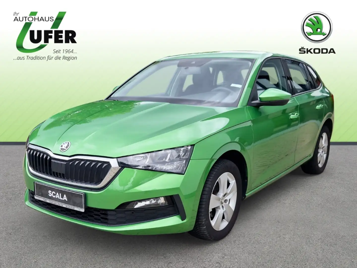 Skoda Scala Active 1.0 TSI PDC SmartLink Sitzheizung Grün - 1