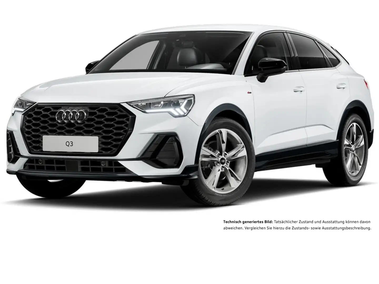 Audi Q3 Sportback 35 S LINE AHK ACC LM19 EKLAPPE NAVI+ Weiß - 2