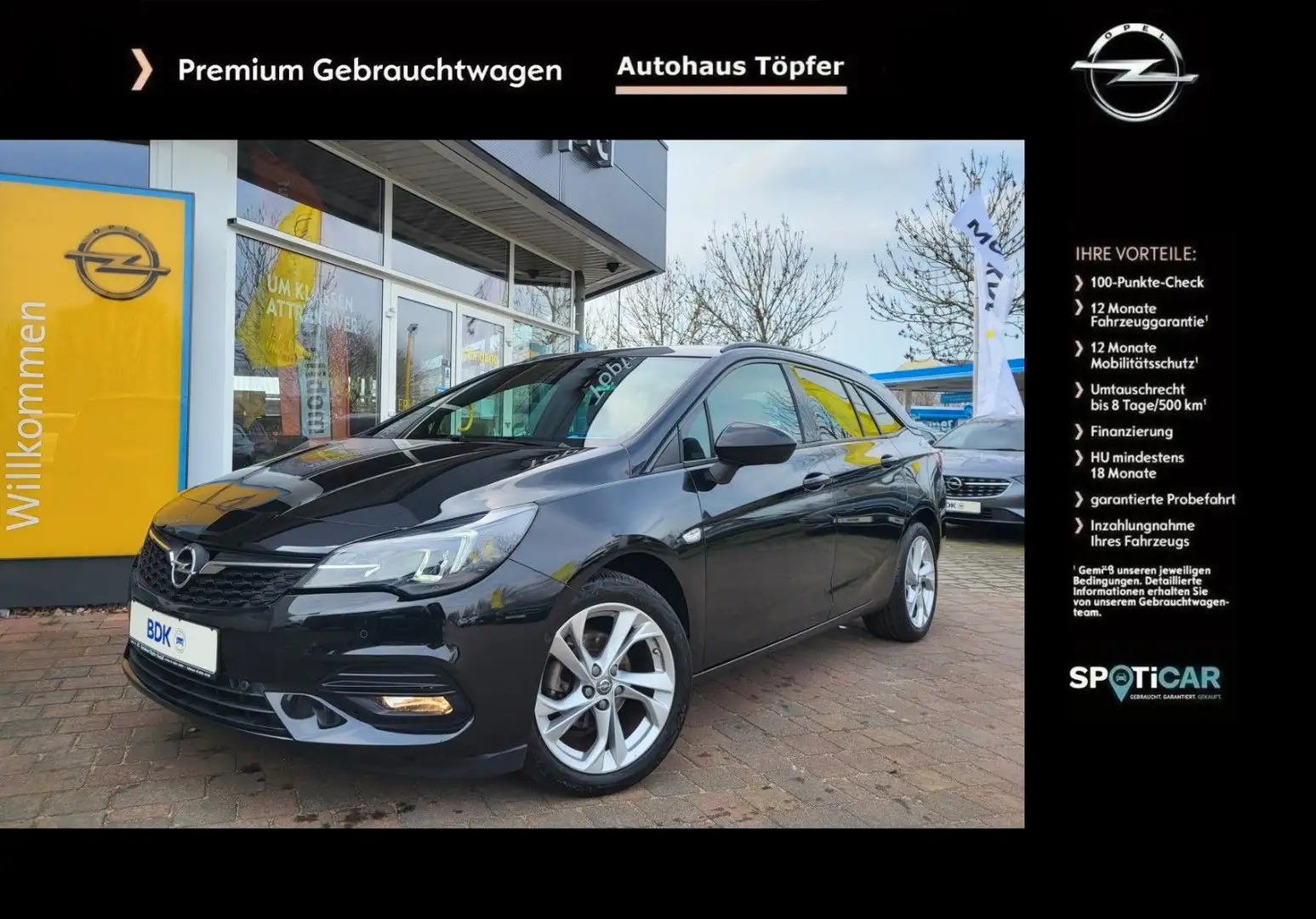Opel Astra K ST GS Line Plus/High Gloss/ThermaTec/LED Noir - 1
