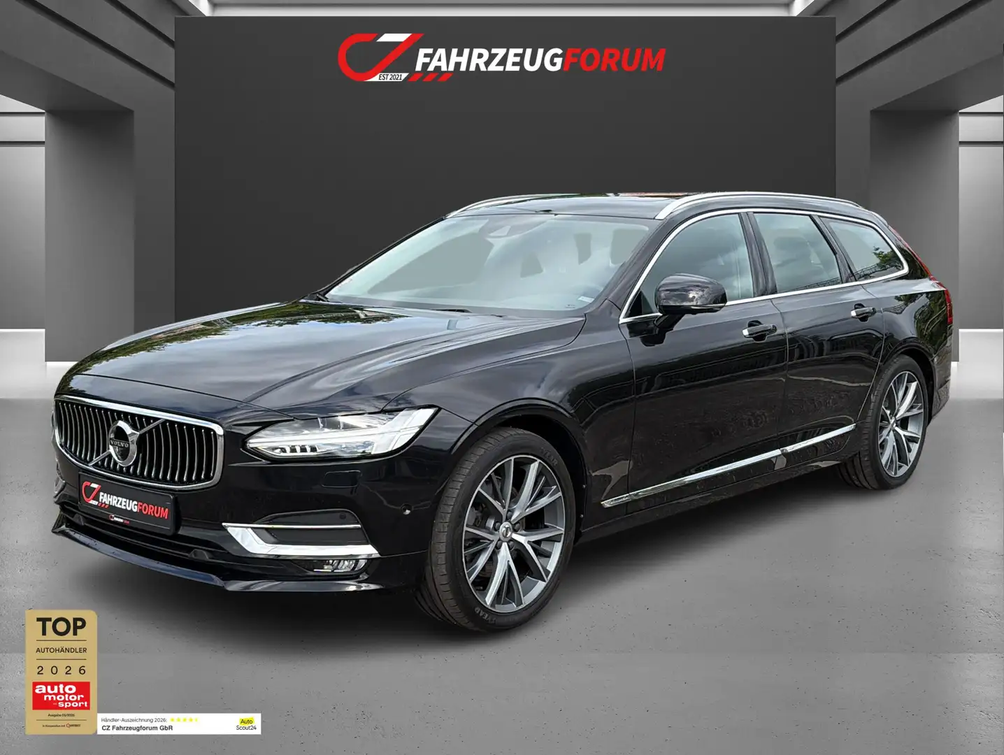 Volvo V90 Inscription 360° *Leder*LED*Garantie*Pano Schwarz - 1