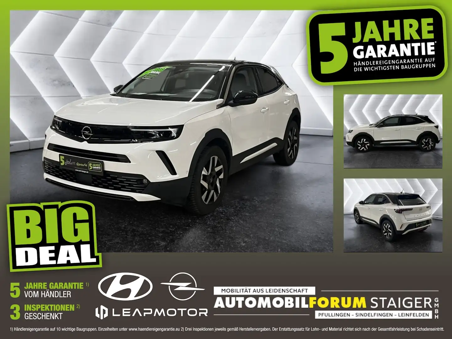 Opel Mokka 1.2 Turbo Edition DynLicht Facelift LED LM Weiß - 1