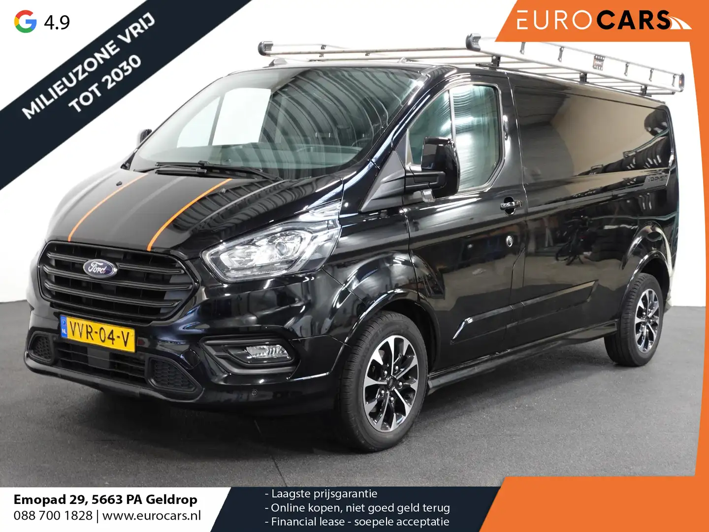 Ford Transit Custom 170pk Automaat L2H1 Raptor Edition Navigatie ACC C Zwart - 1