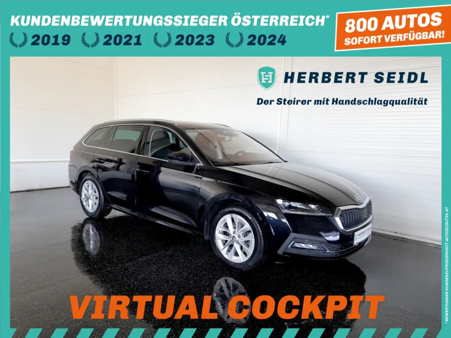Skoda Octavia Combi STYLE 2,0 TDI DSG *MATRIX-LED / DCC / HEAD-UP / SPORTLENKRAD / VIRTUELL / NAVI / AHV / ACC / MEMORY* Schwarz - 1